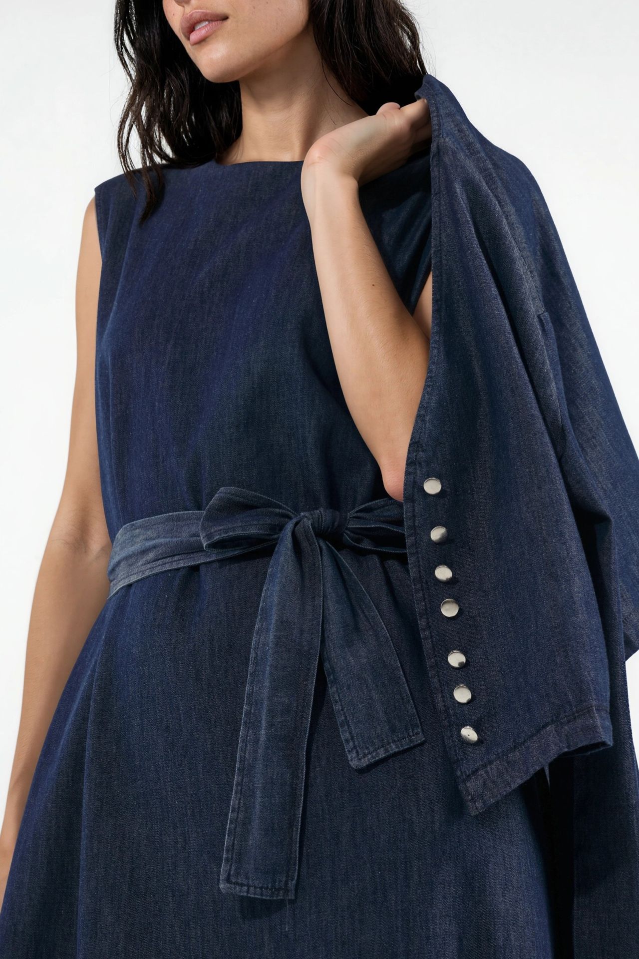 Denim Jacket & Maxi Dress Two-Piece Set