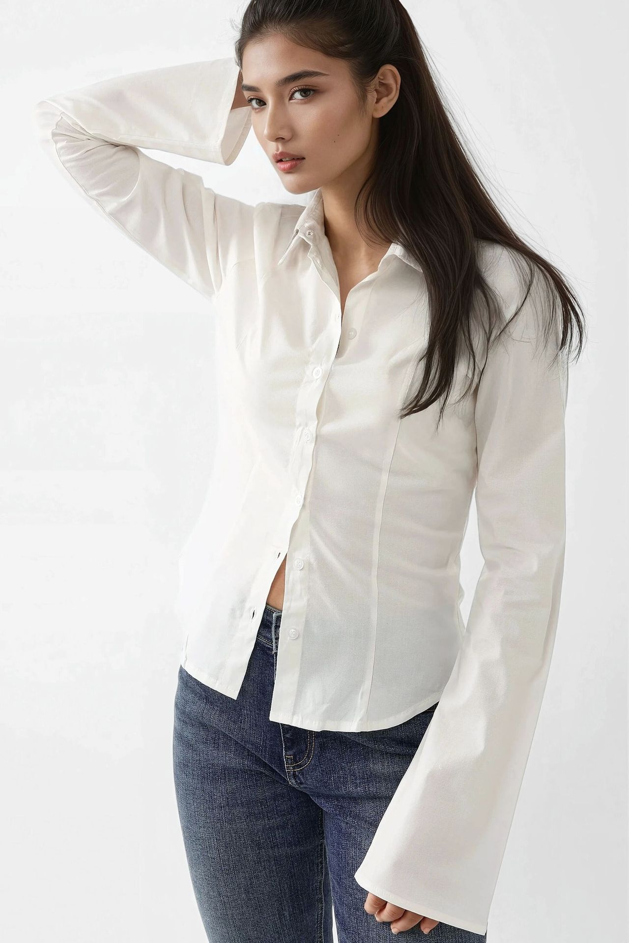 Fitted Long Sleeve Shirt 
