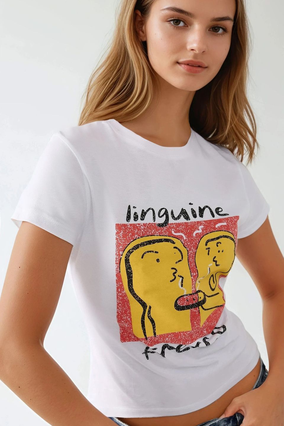 Slim Fit Printed Crew Neck T-Shirt