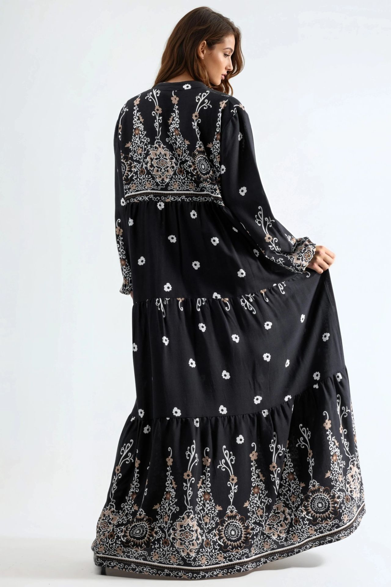 Floral Viscose Maxi Dress 3