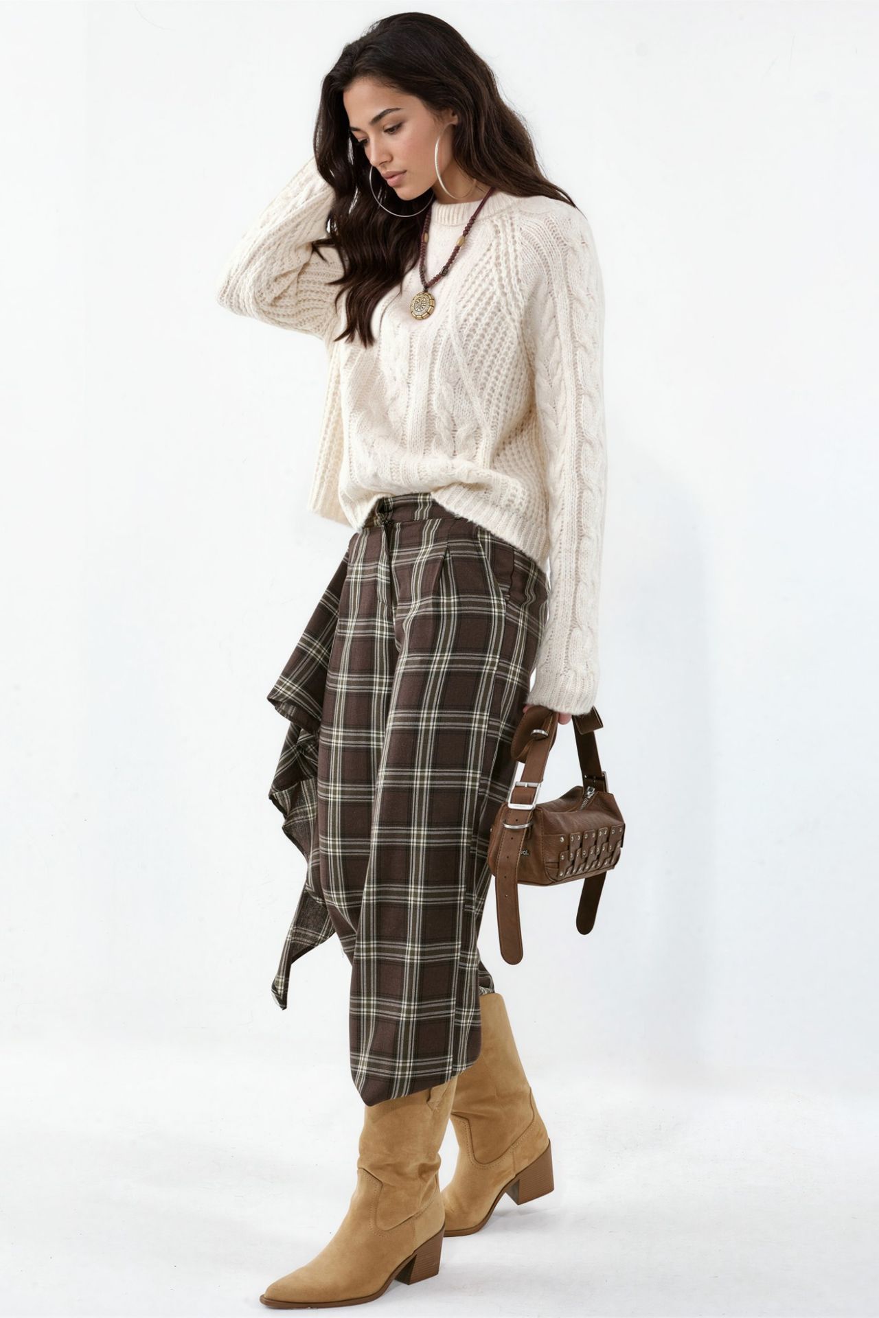 Patterned Crew Neck Knit Jumper 2