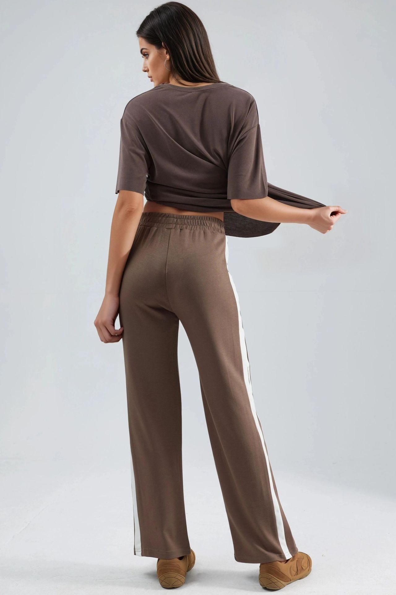Modal Touch Contrast Detail Pants Bersan Collection 3