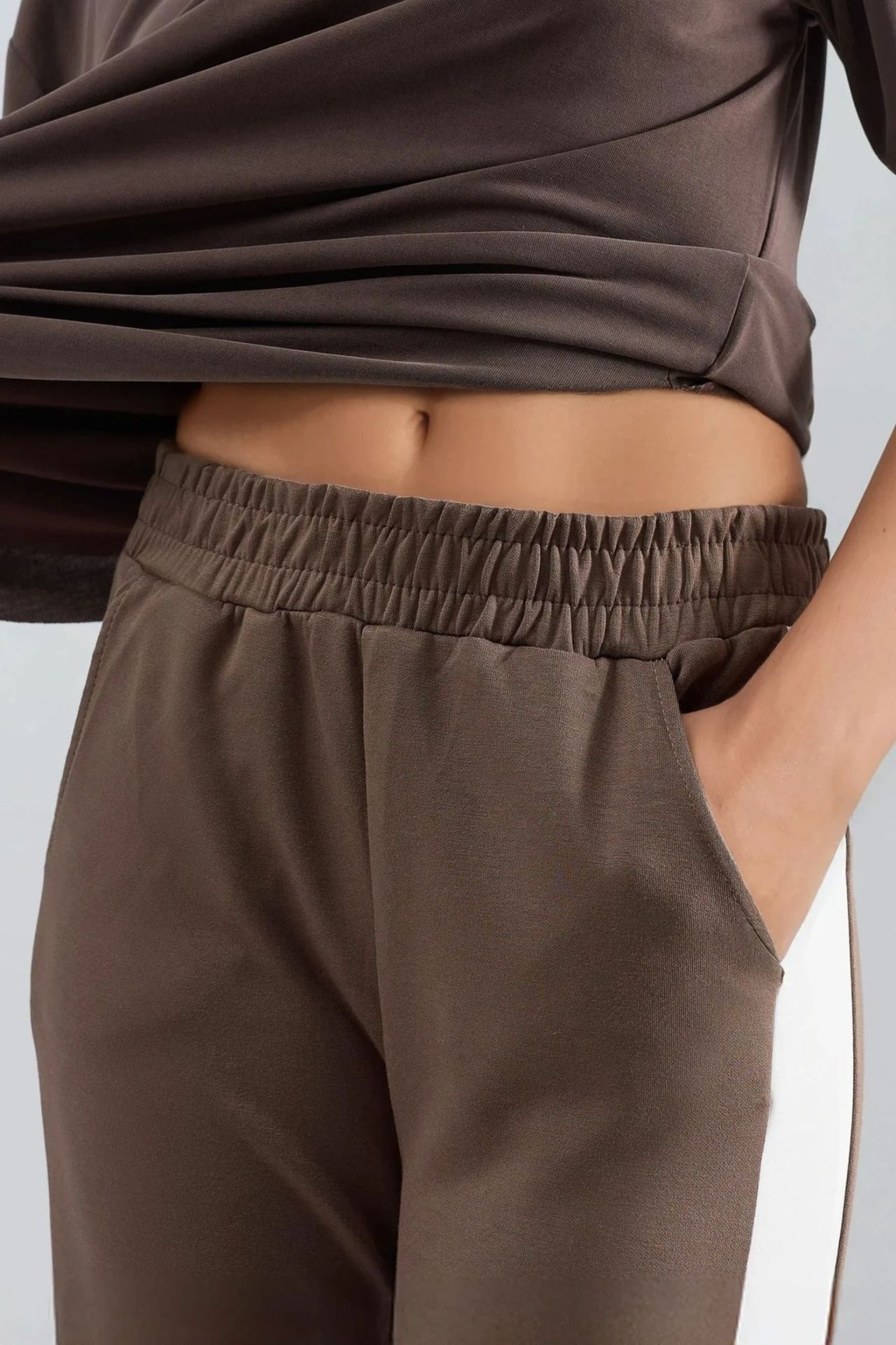 Modal Touch Contrast Detail Pants Bersan Collection 6
