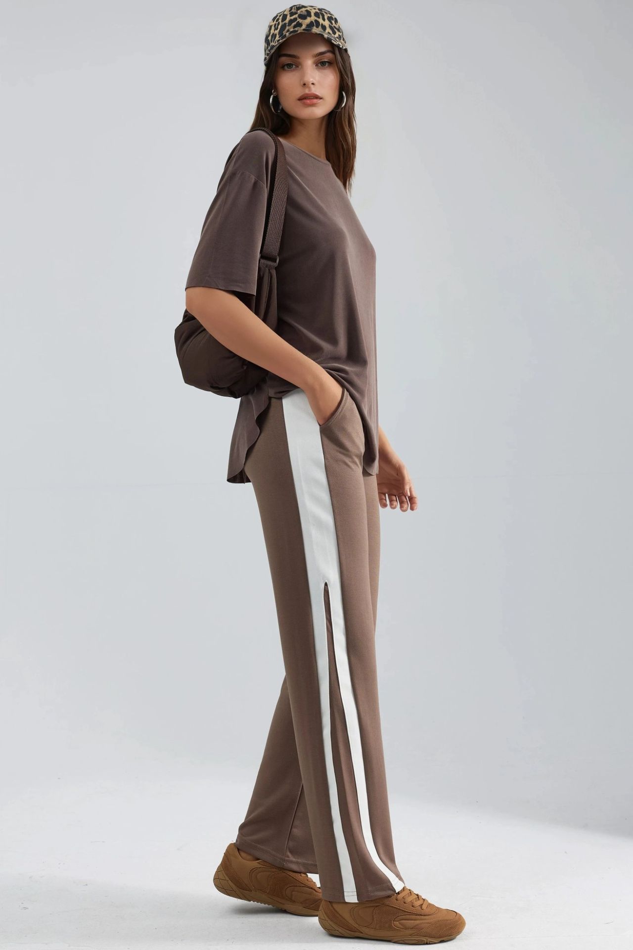 Modal Touch Contrast Detail Pants Bersan Collection 7