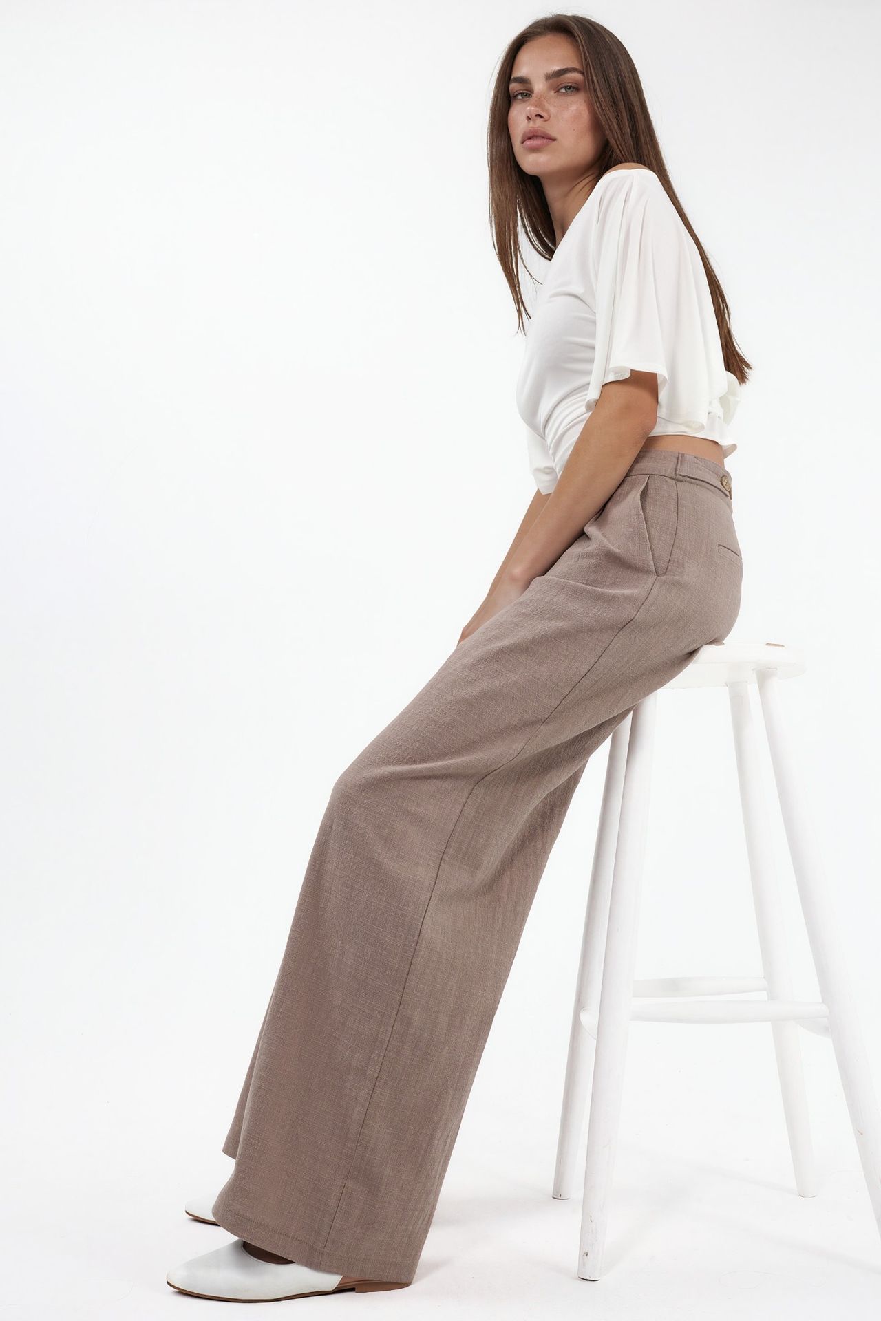High Waist Wide Leg Palazzo Pants 2