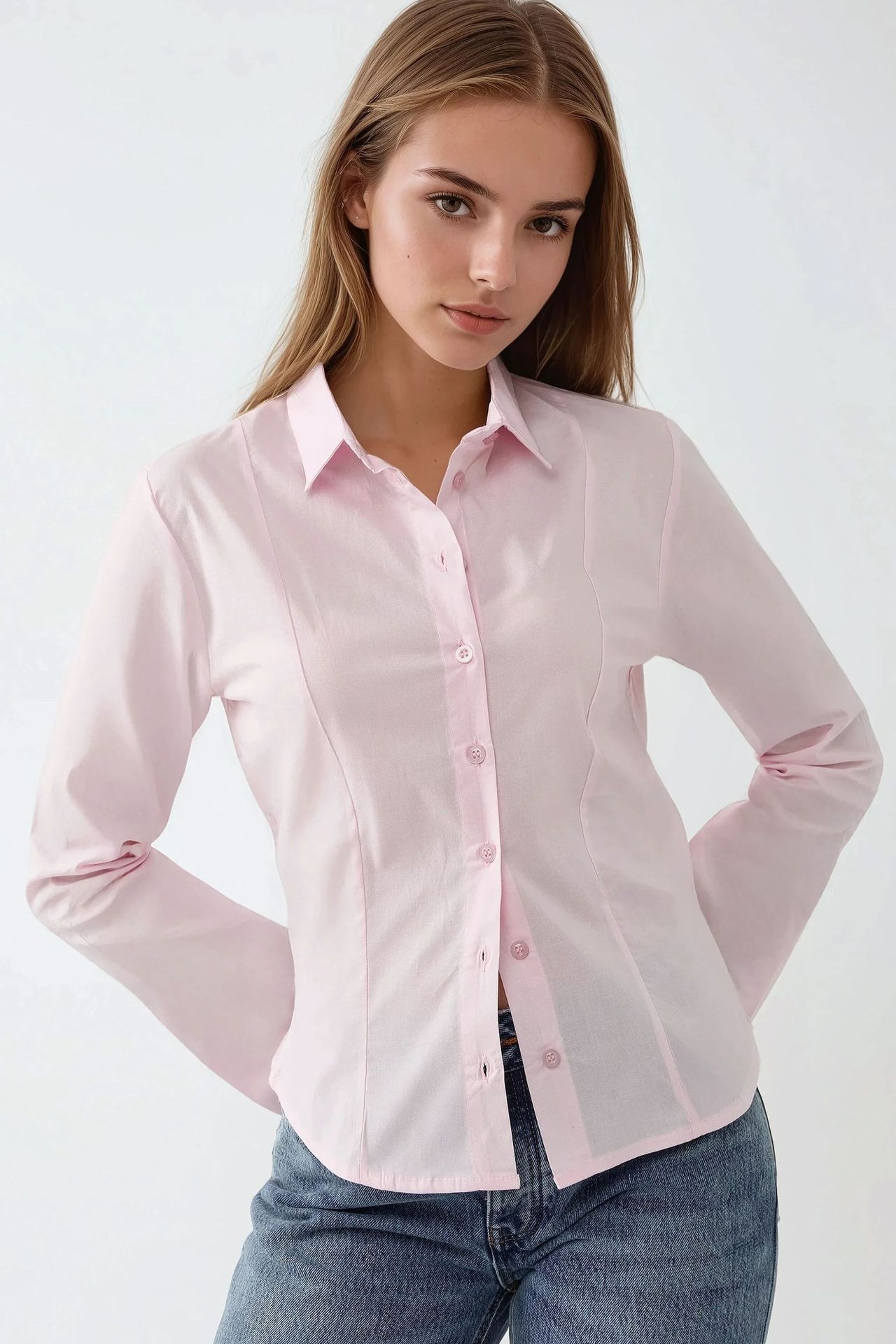 Fitted Long Sleeve Shirt 