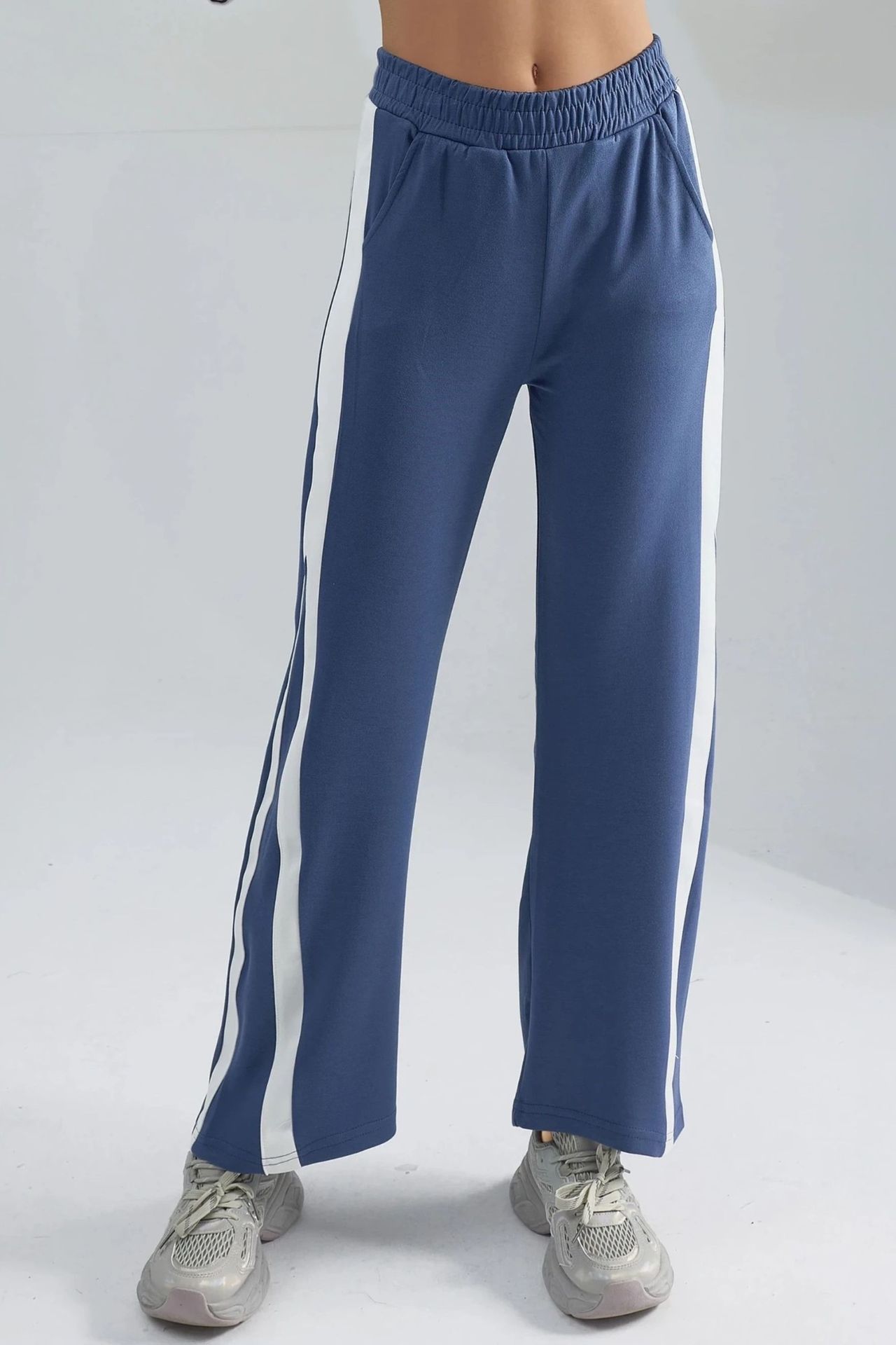 Modal Touch Contrast Detail Pants Bersan Collection 5