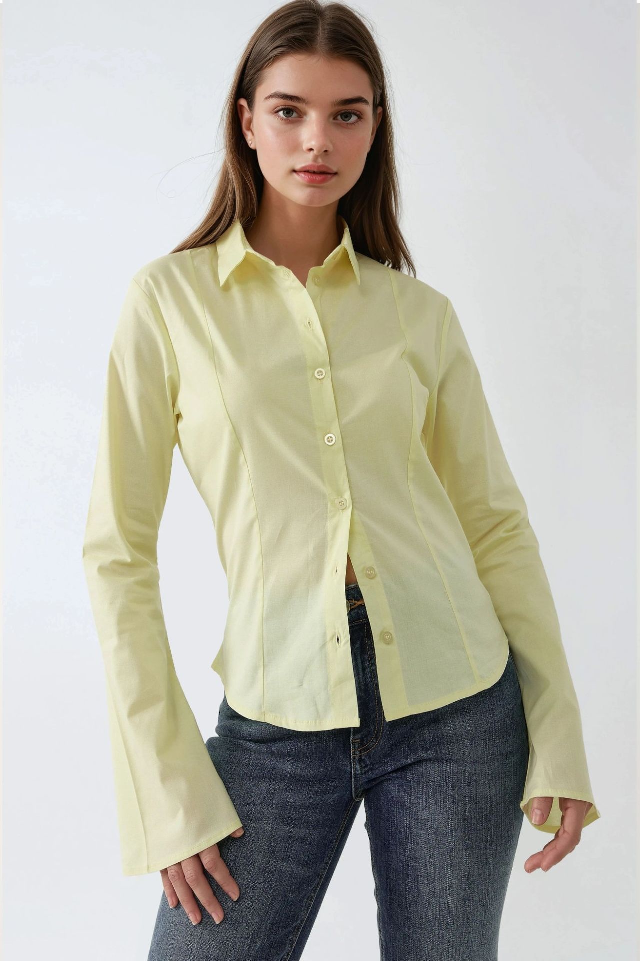 Fitted Long Sleeve Shirt 