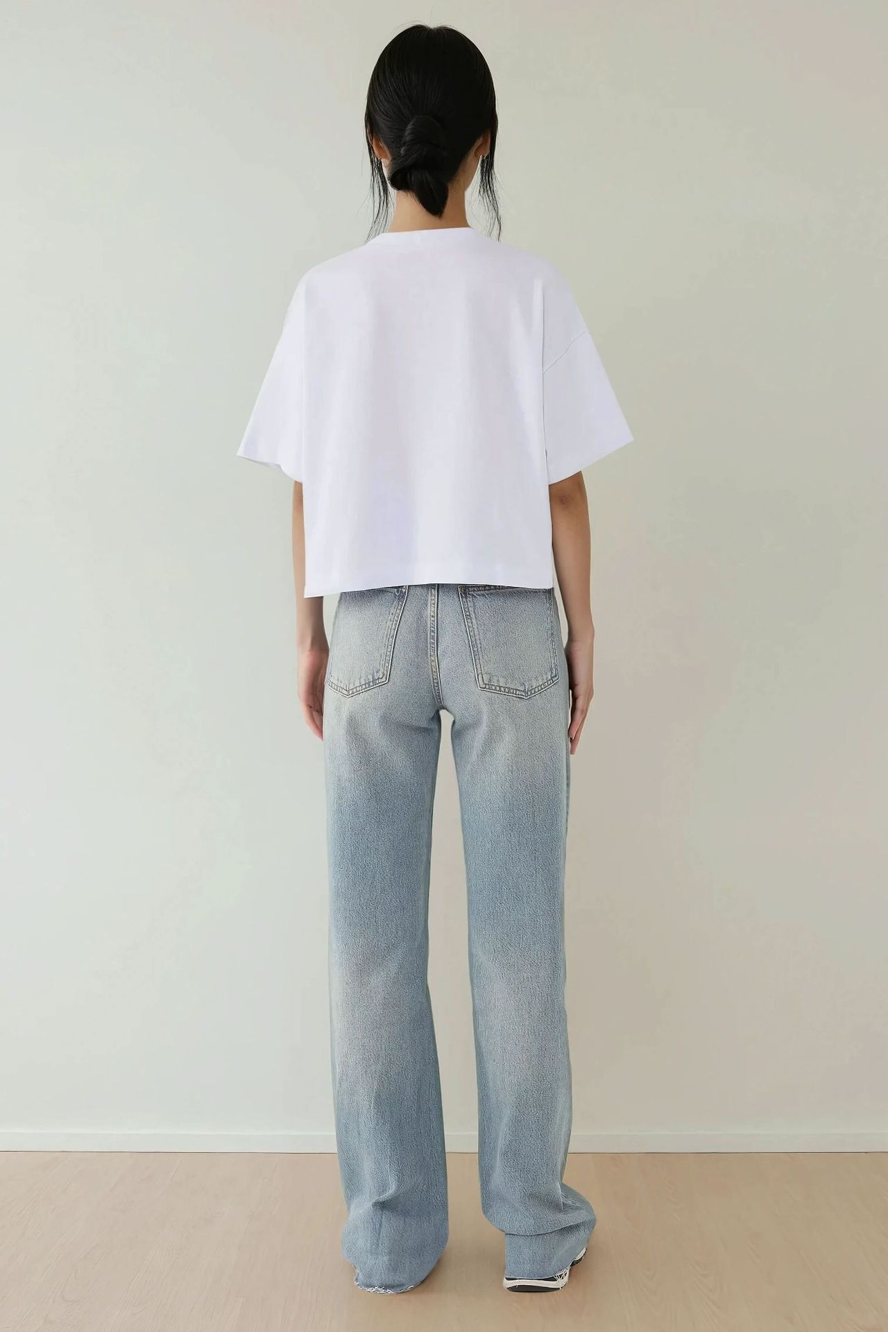 Oversized Crew Neck Cotton T-Shirt