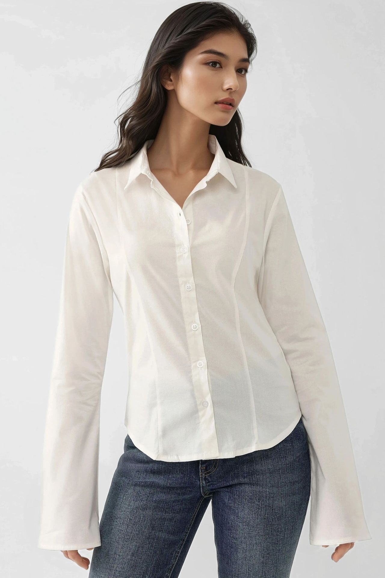 Fitted Long Sleeve Shirt 