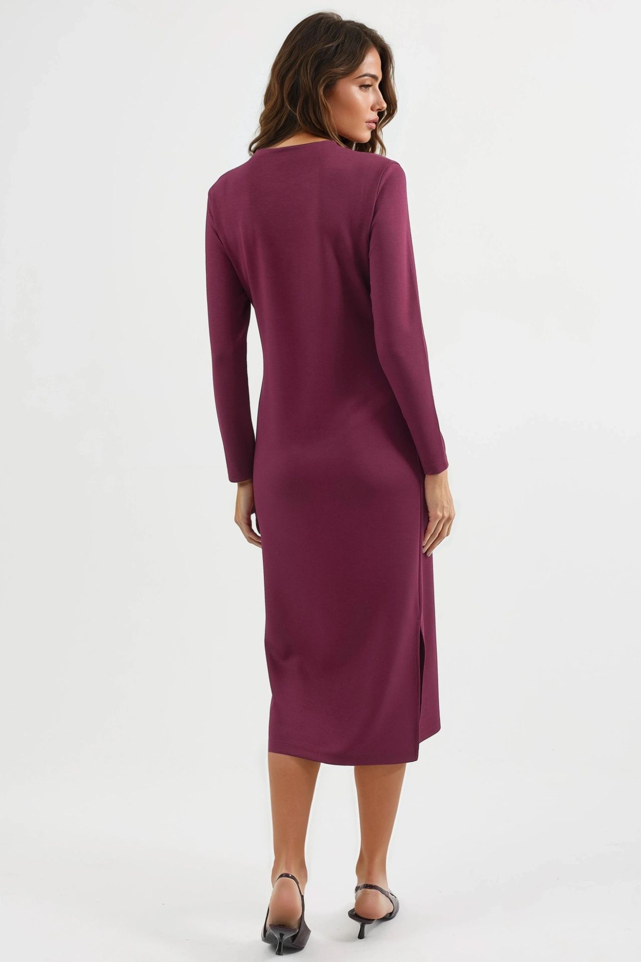 Modal Touch Slit Dress Bersan Collection 3
