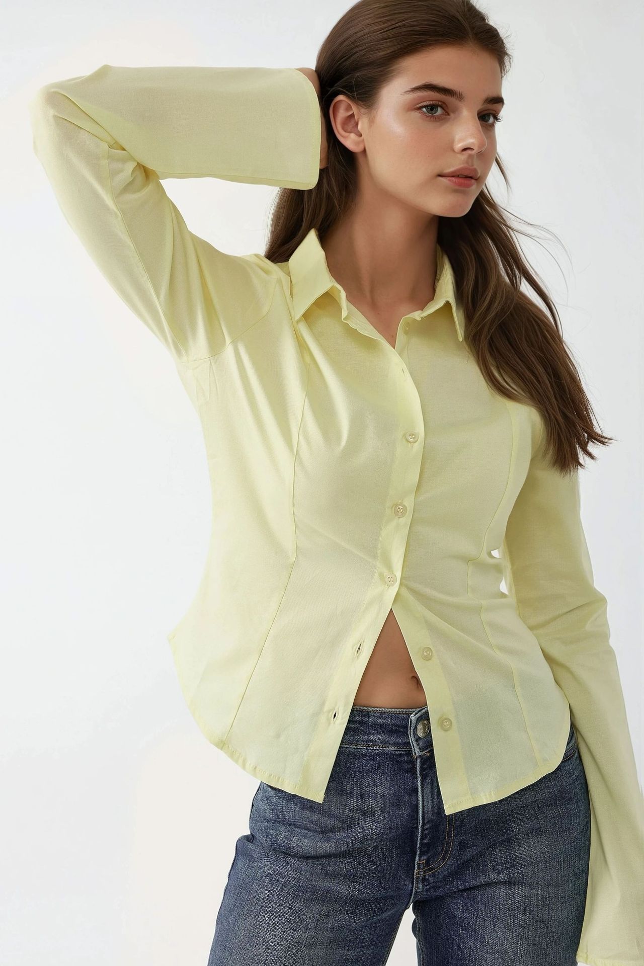 Fitted Long Sleeve Shirt 