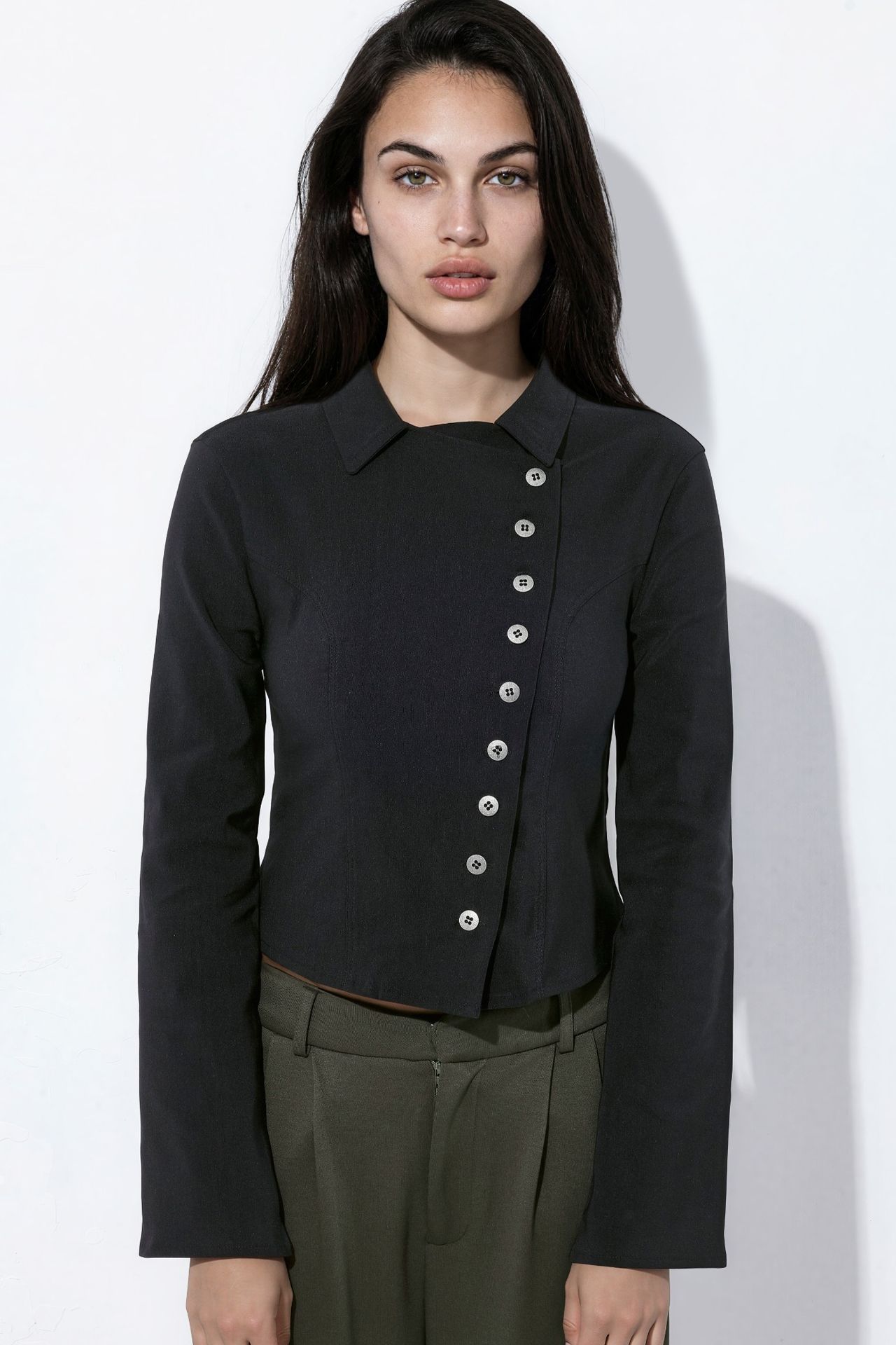 Buttoned Wrap Shirt 7