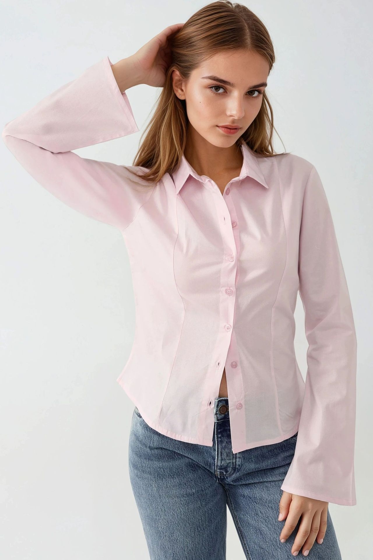 Fitted Long Sleeve Shirt 