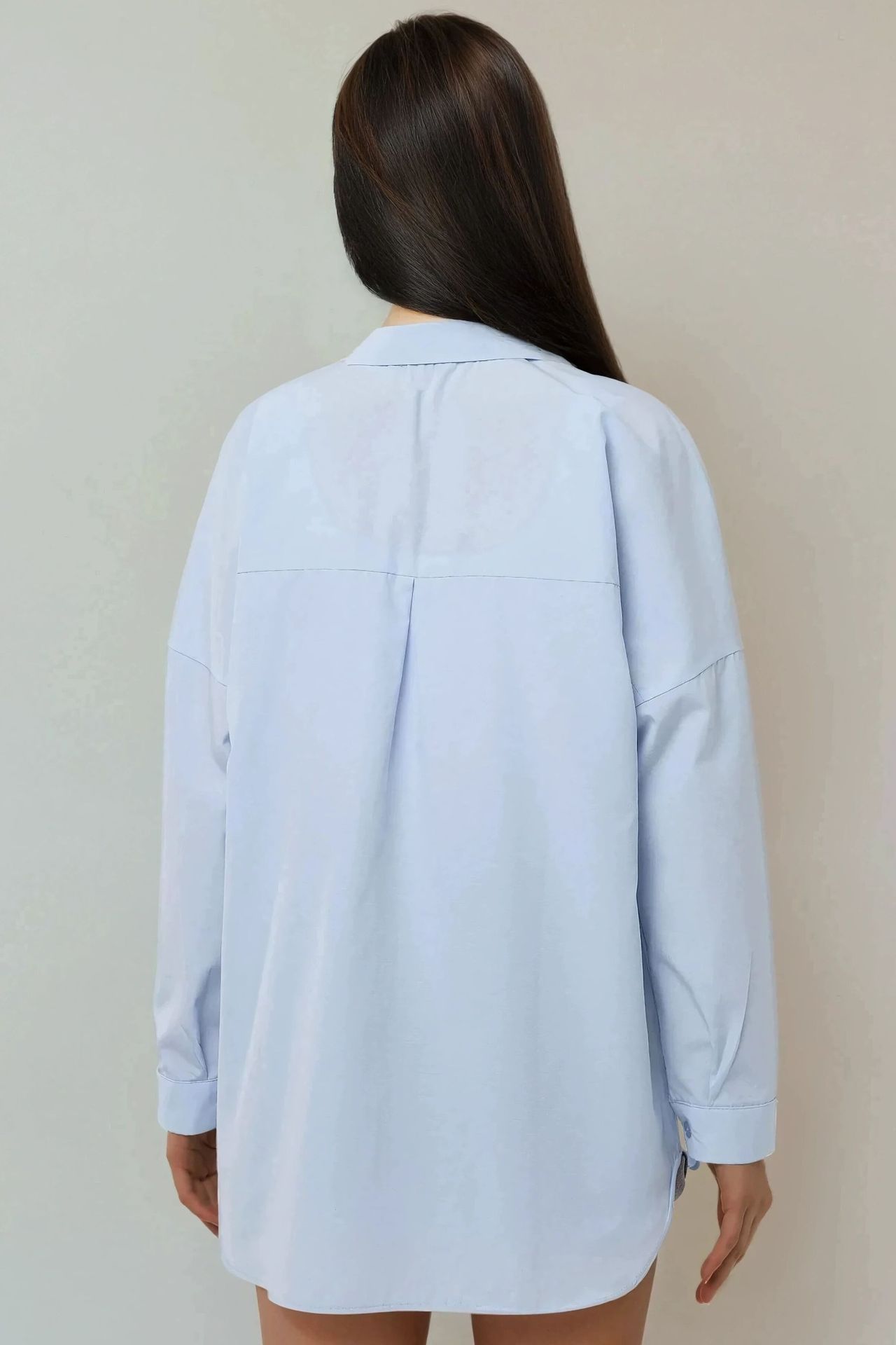 Relaxed Fit Long Sleeve Linen Blend Shirt