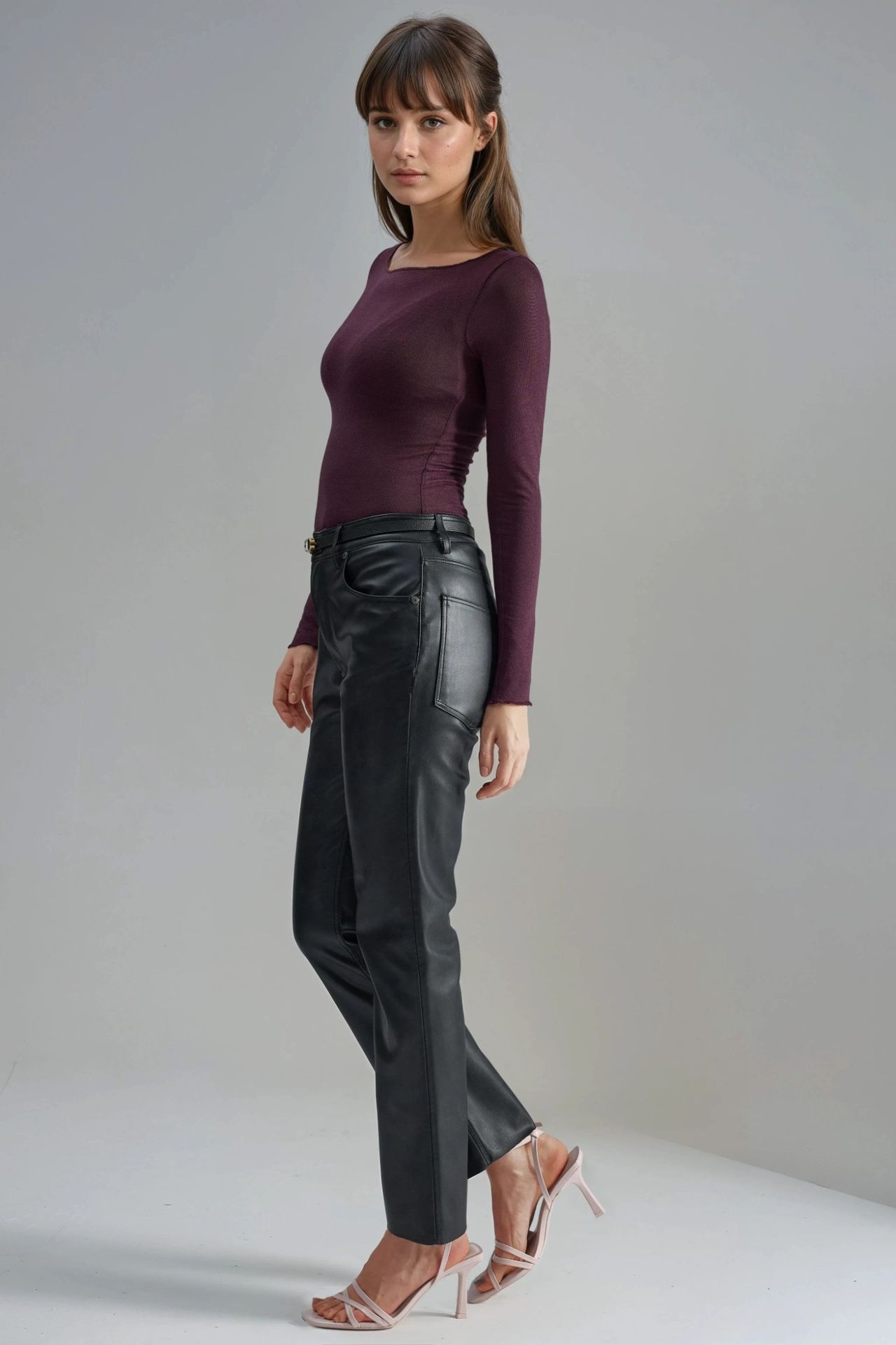 Boat Neck Cashmere Blend Ultra Lightweight Blouse 5