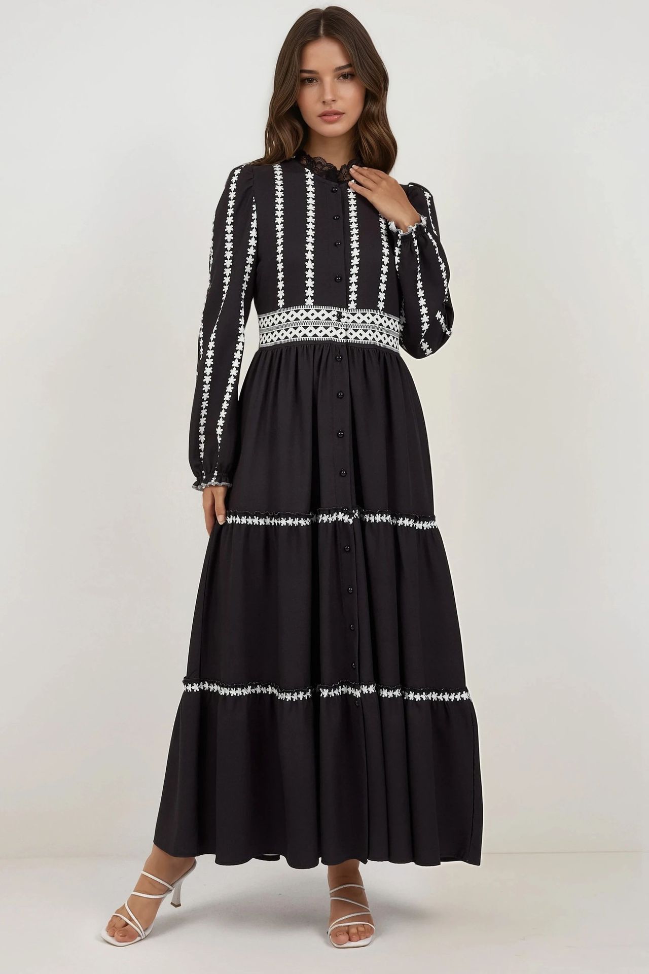 Flowering Tippet Maxi Dress 3