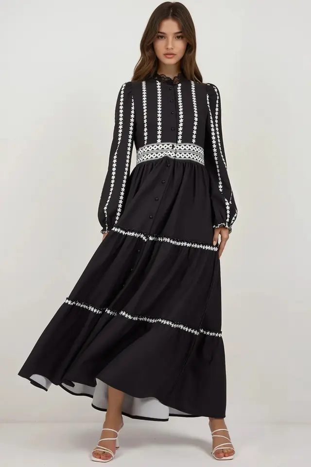Flowering Tippet Maxi Dress