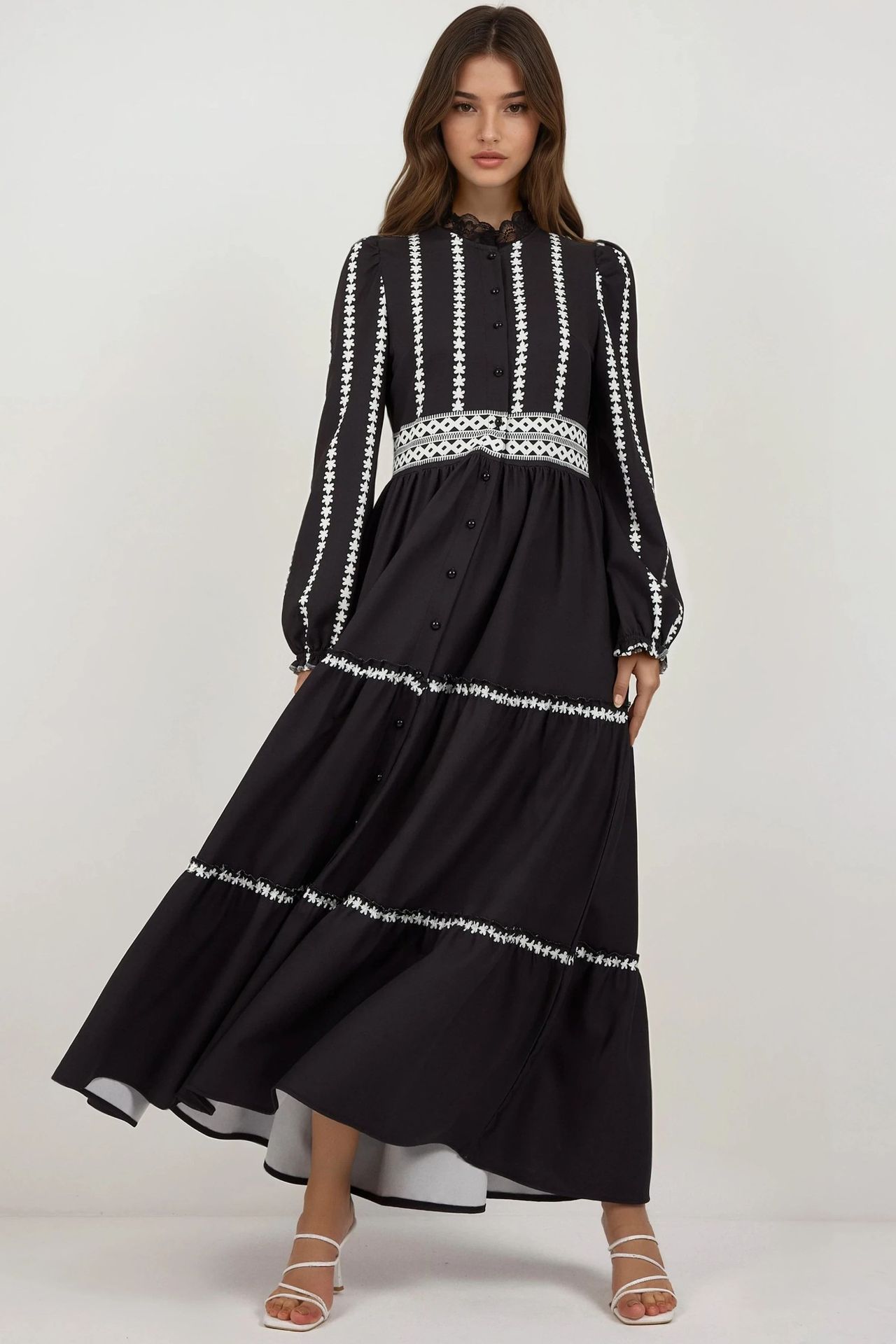 Flowering Tippet Maxi Dress 1
