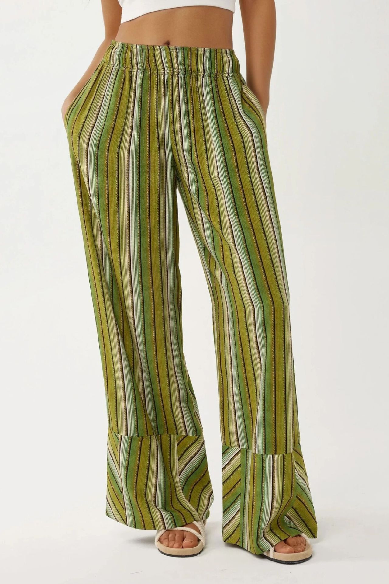 Wide Leg Printed Relax Pants