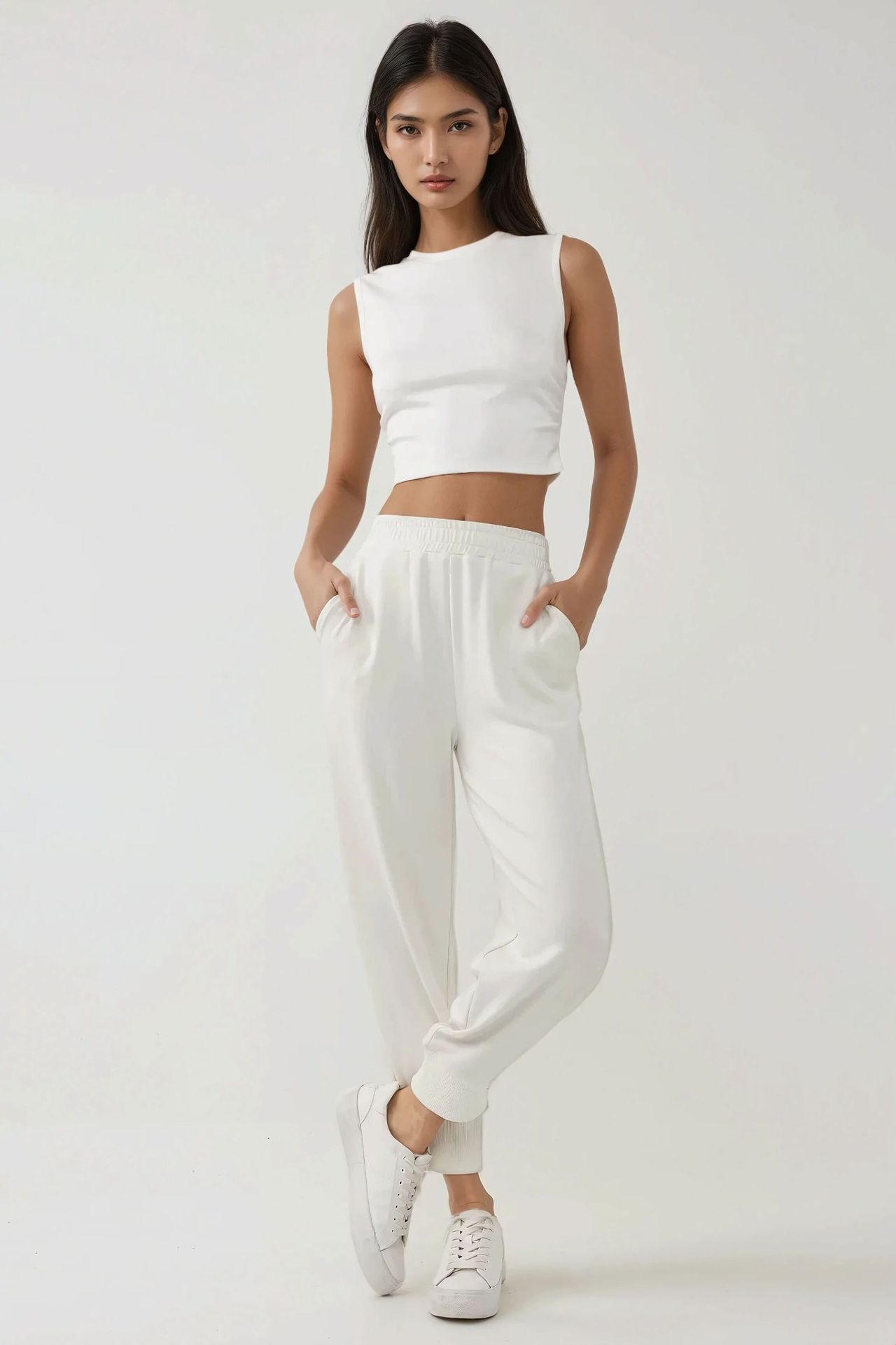 Elastic Waist Jogger Sweatpants