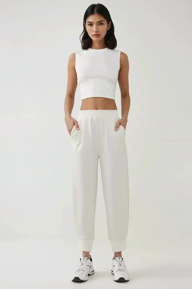 Elastic Waist Jogger Sweatpants