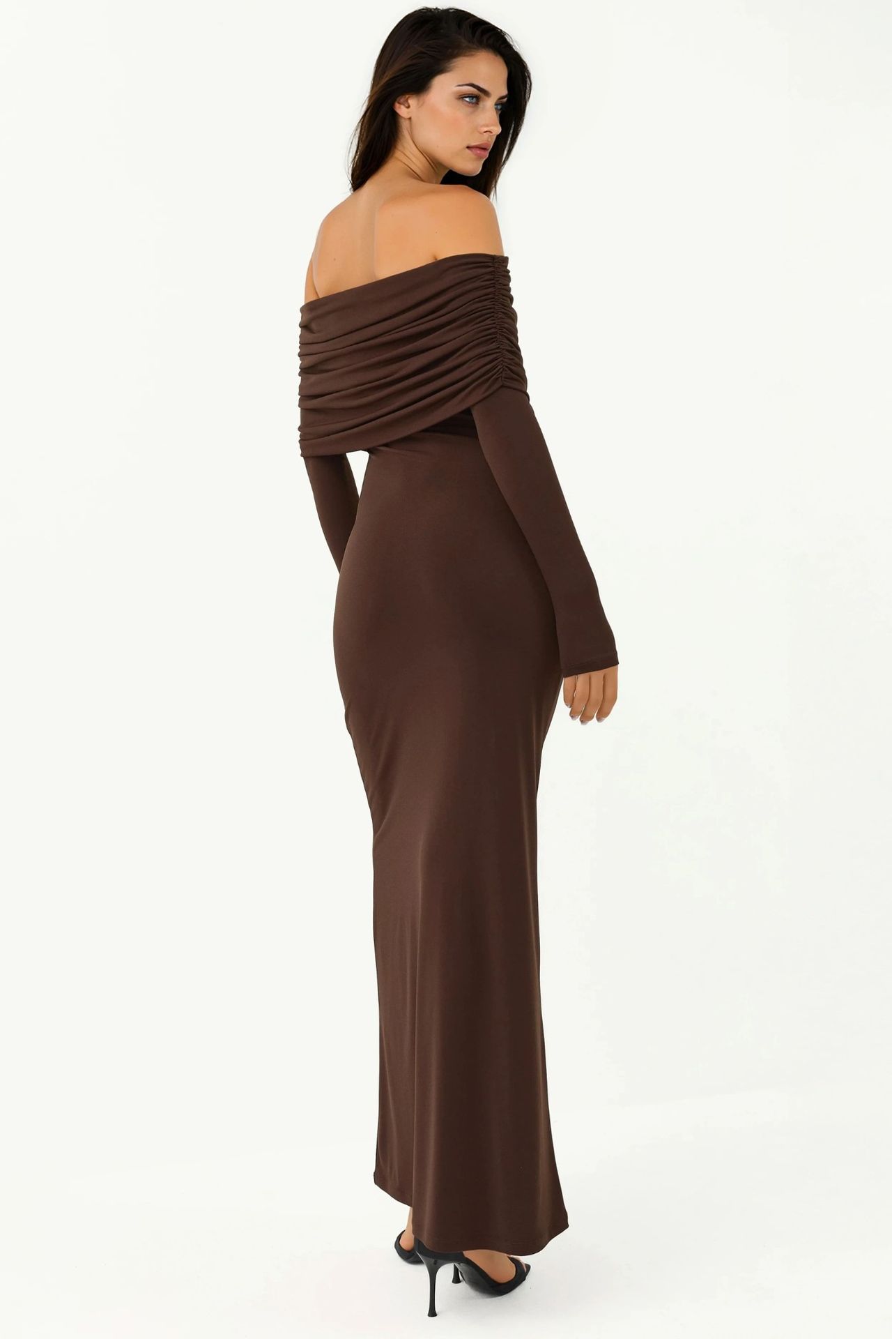 Off-Shoulder Bodycon Maxi Dress 6