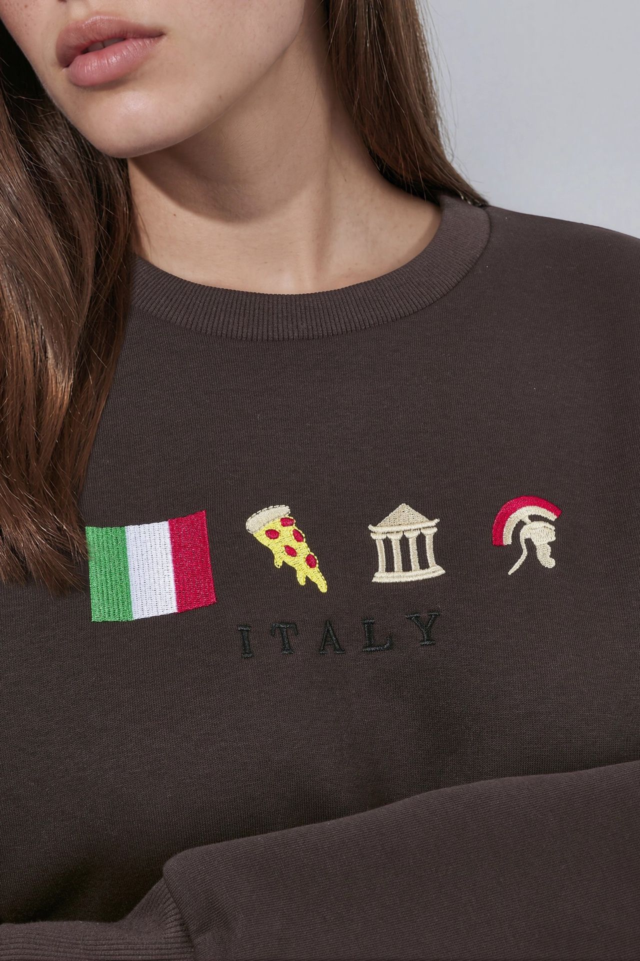Embroidered Relaxed Fit Sweatshirt 2