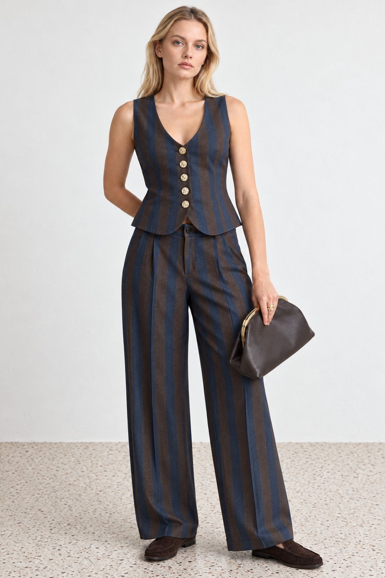 Striped Woven Vest 6