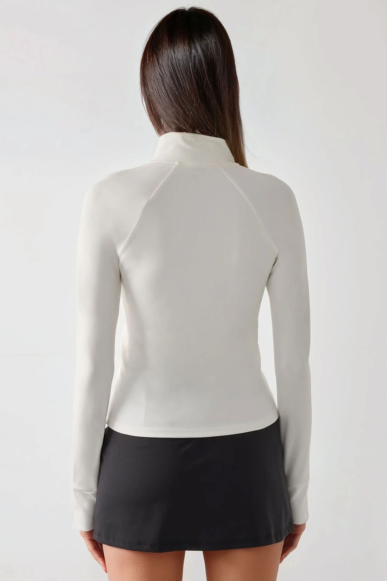 Fitted Knitted Turtleneck Active Top