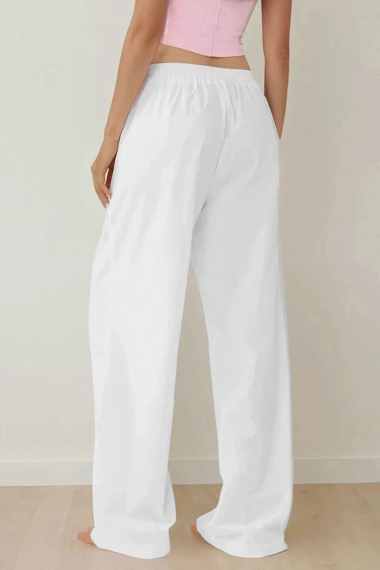 High Waist Relaxed Fit Lounge Bottoms