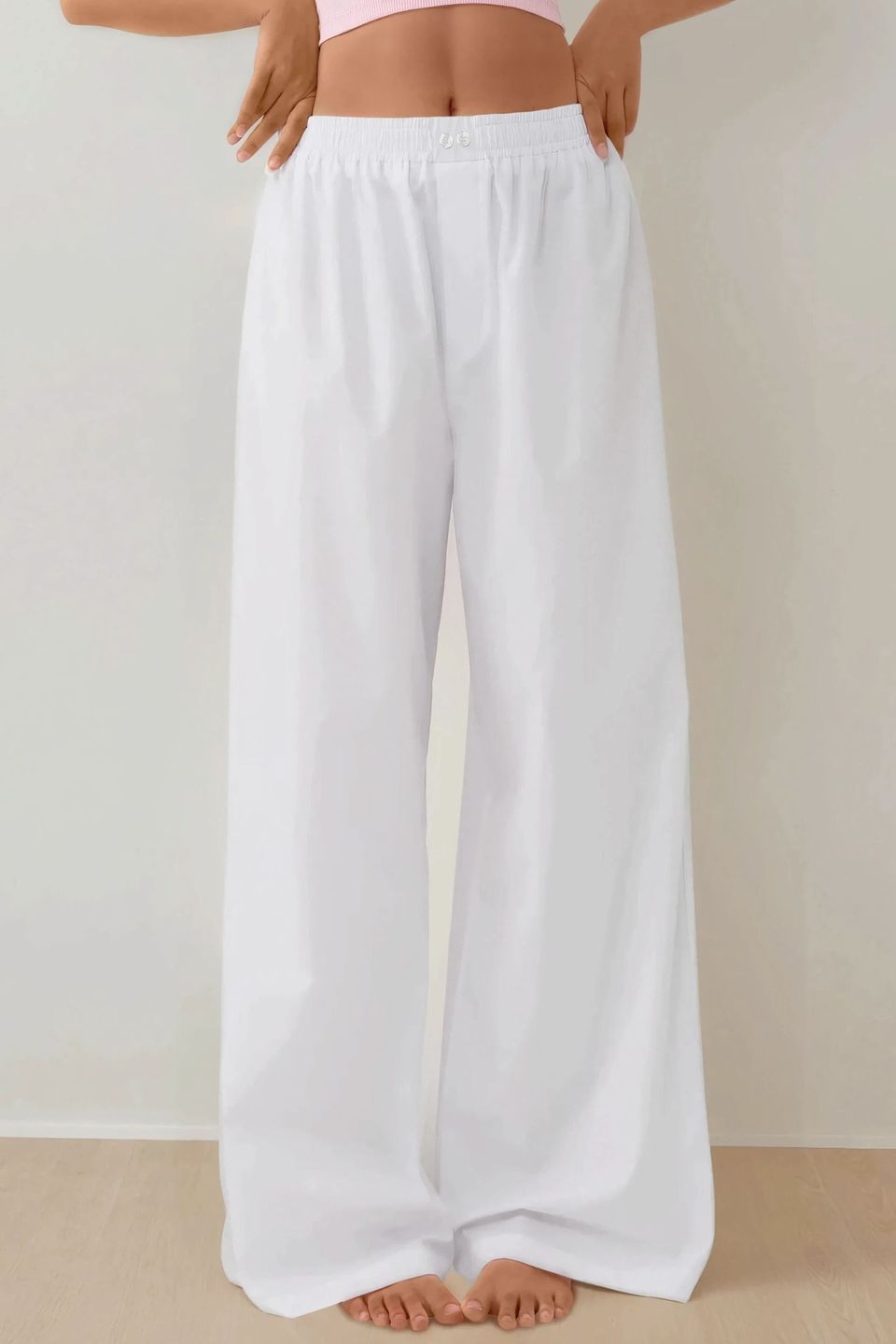 High Waist Relaxed Fit Lounge Bottoms