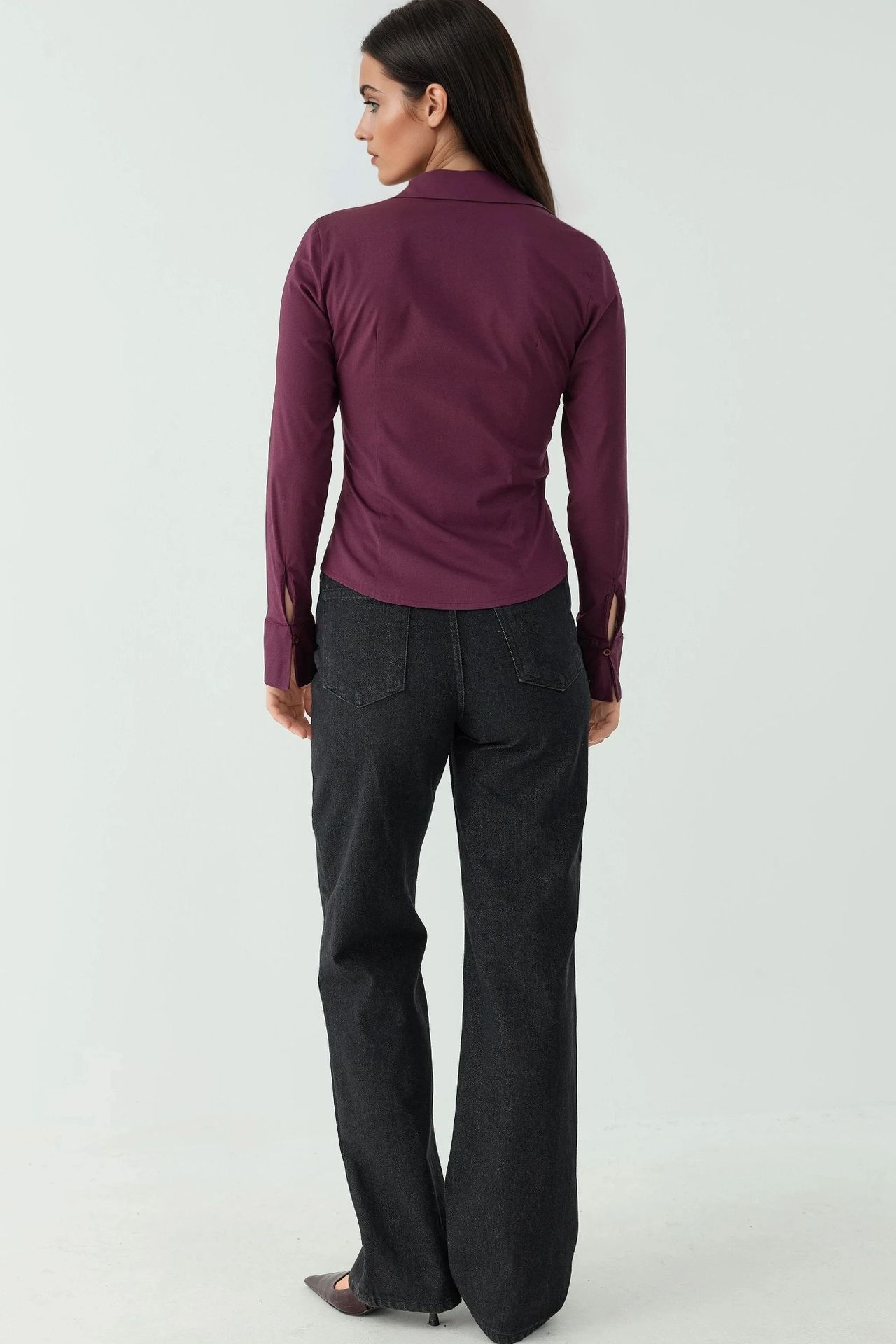 Elegant Long Sleeve Button-Up Shirt 3
