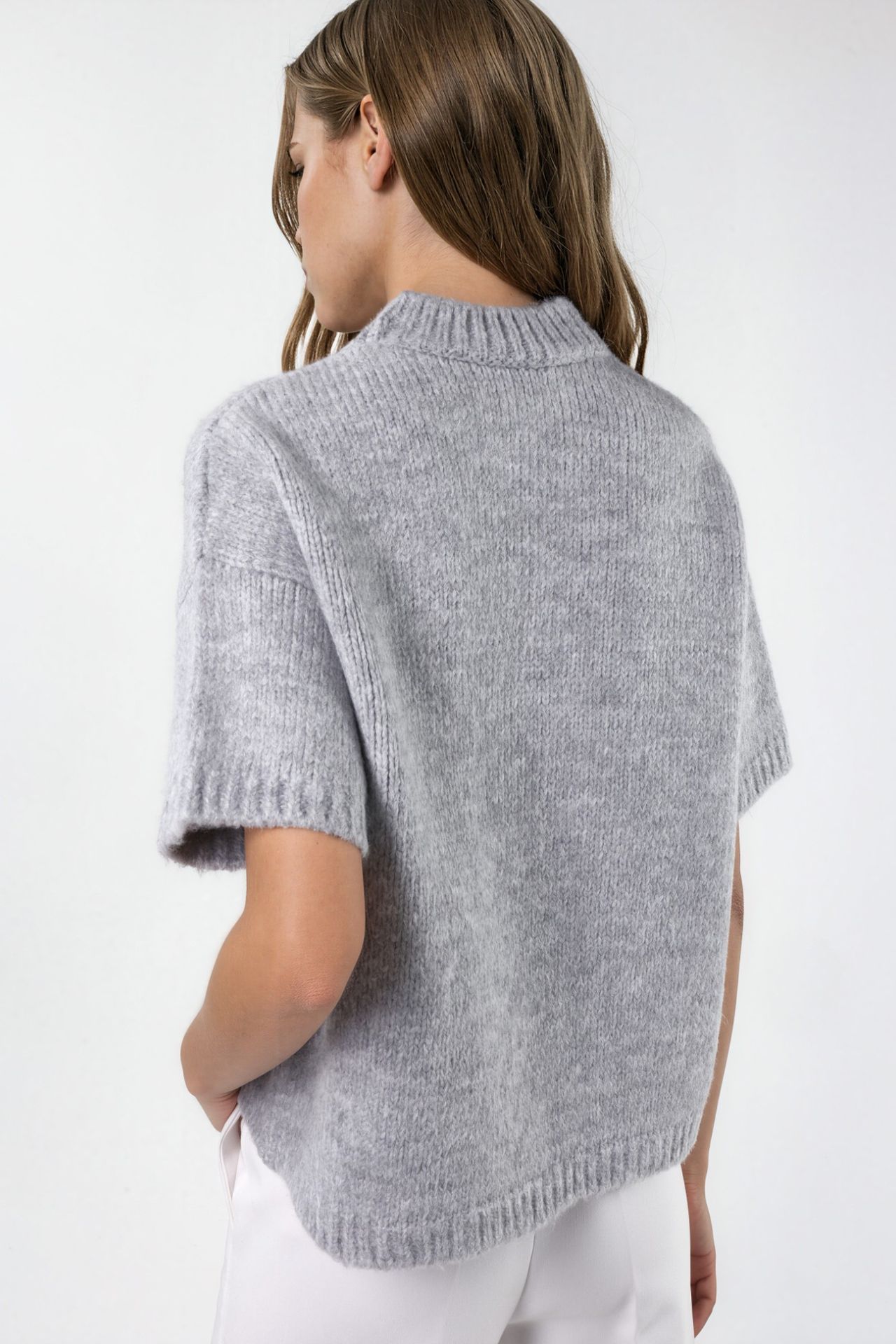 Relaxed Fit Crew Neck Knitwear Sweater 2