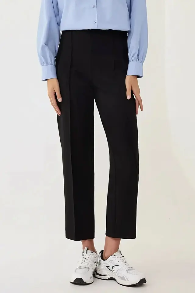 Premium High Waist Straight Leg Suit Pants