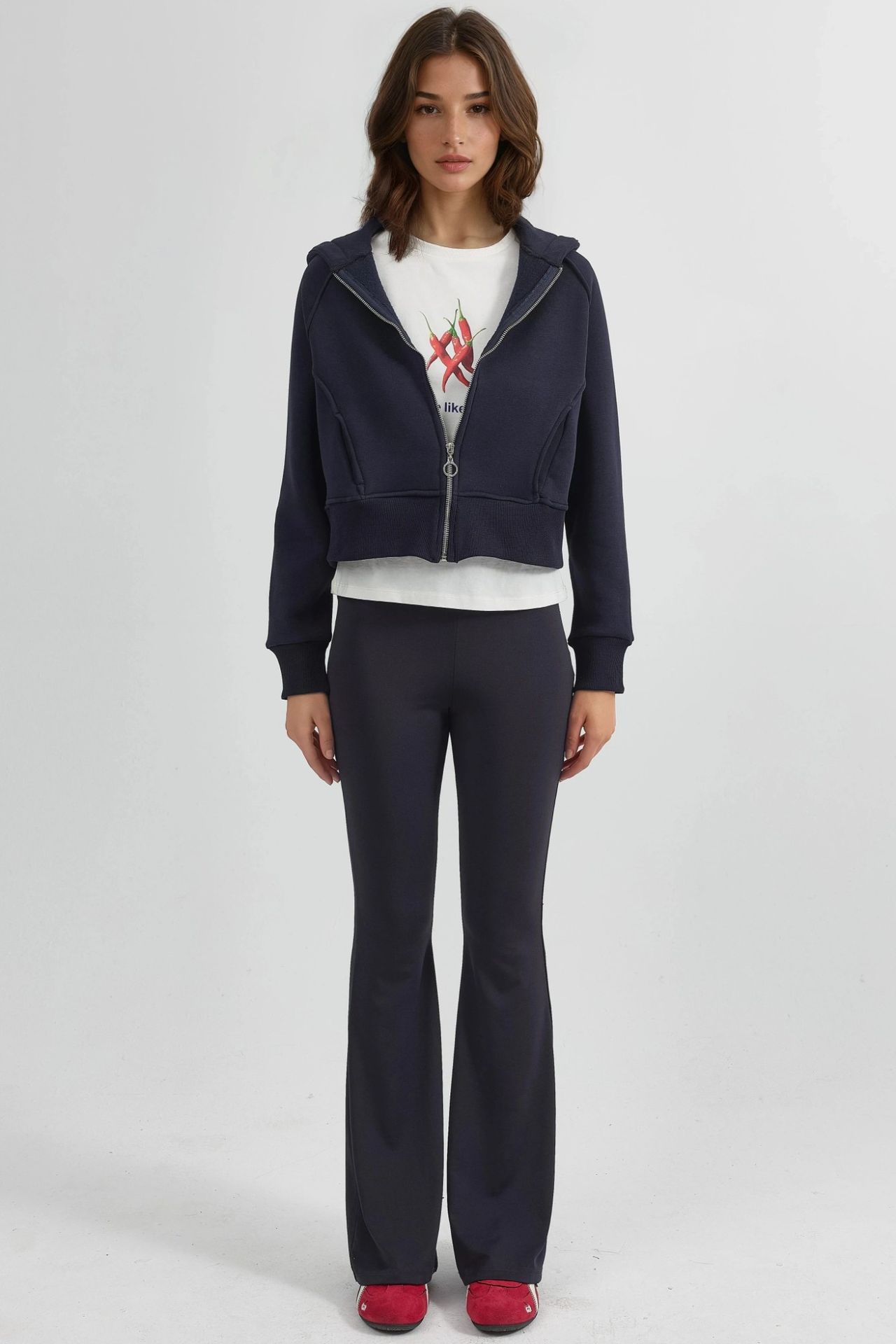 Relaxed Fit Zippered Hoodie 4