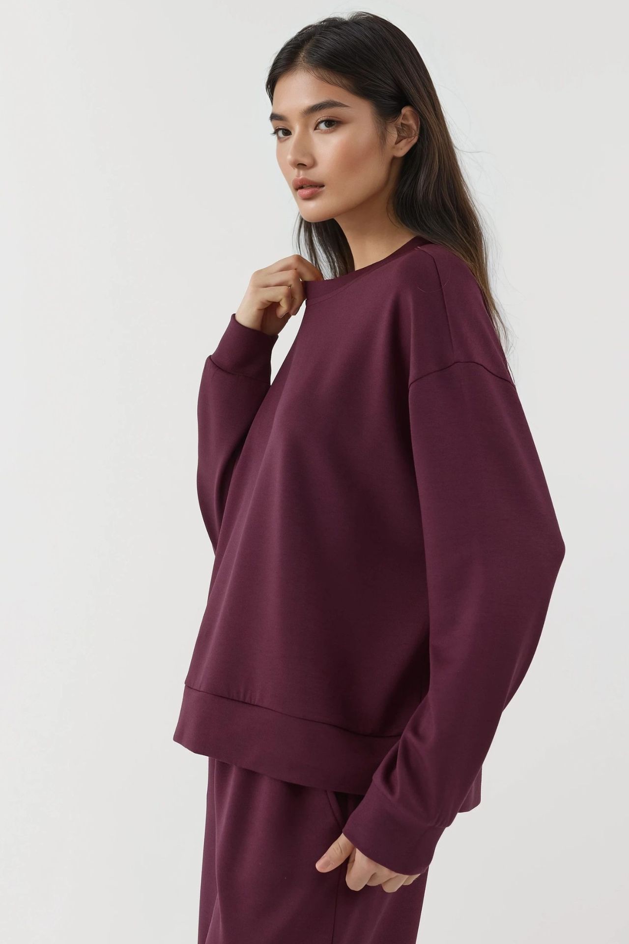 Modal Touch Basic Sweatshirt 2