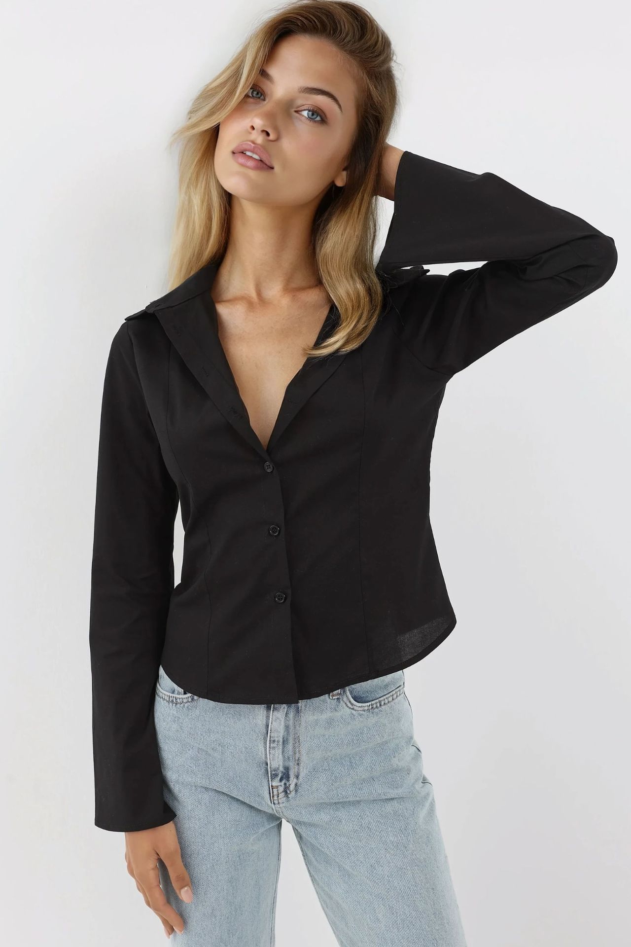 Fitted Long Sleeve Shirt  7