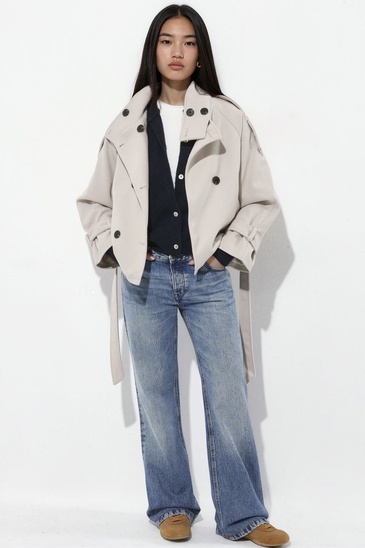 Stand Collar Trench Jacket 5