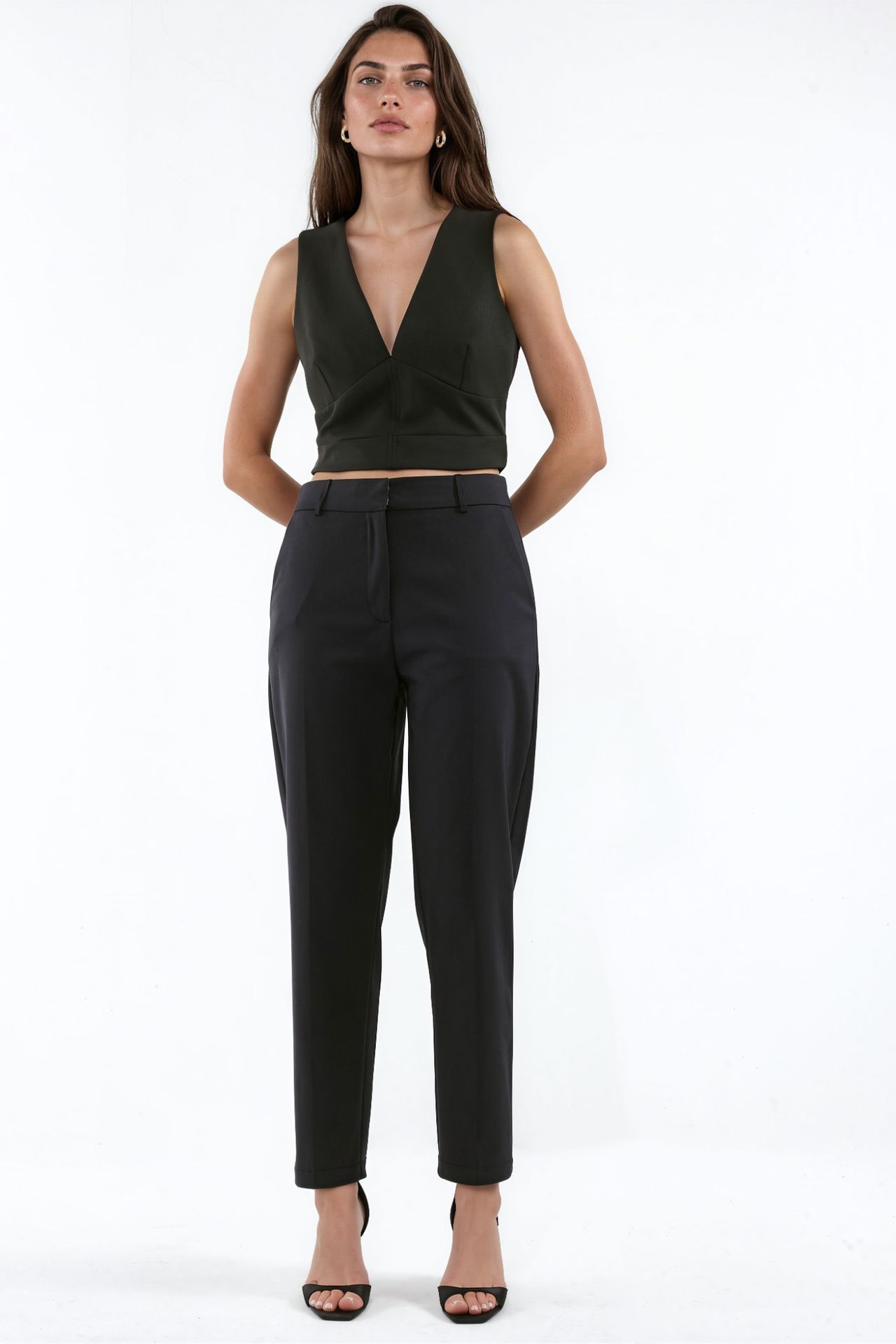 High Waist Cigarette Pants 7