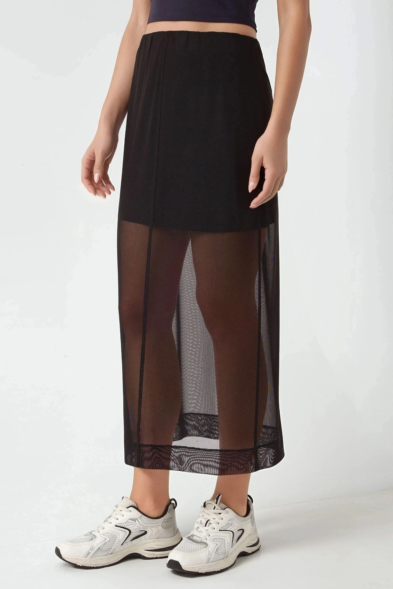 High Waist Lace Midi Skirt Pika Collection 1