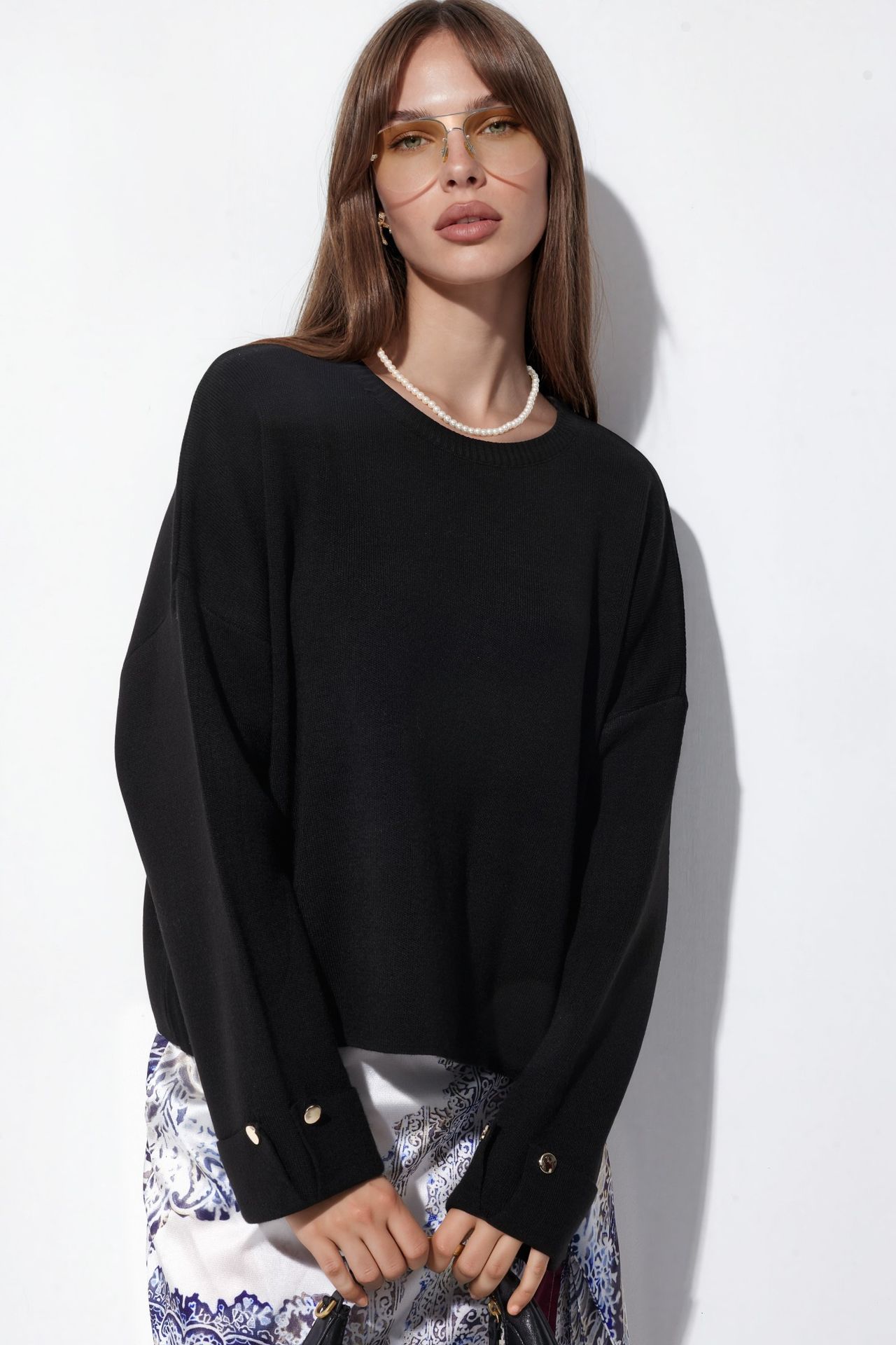 Button Detailed Knit Sweater 1