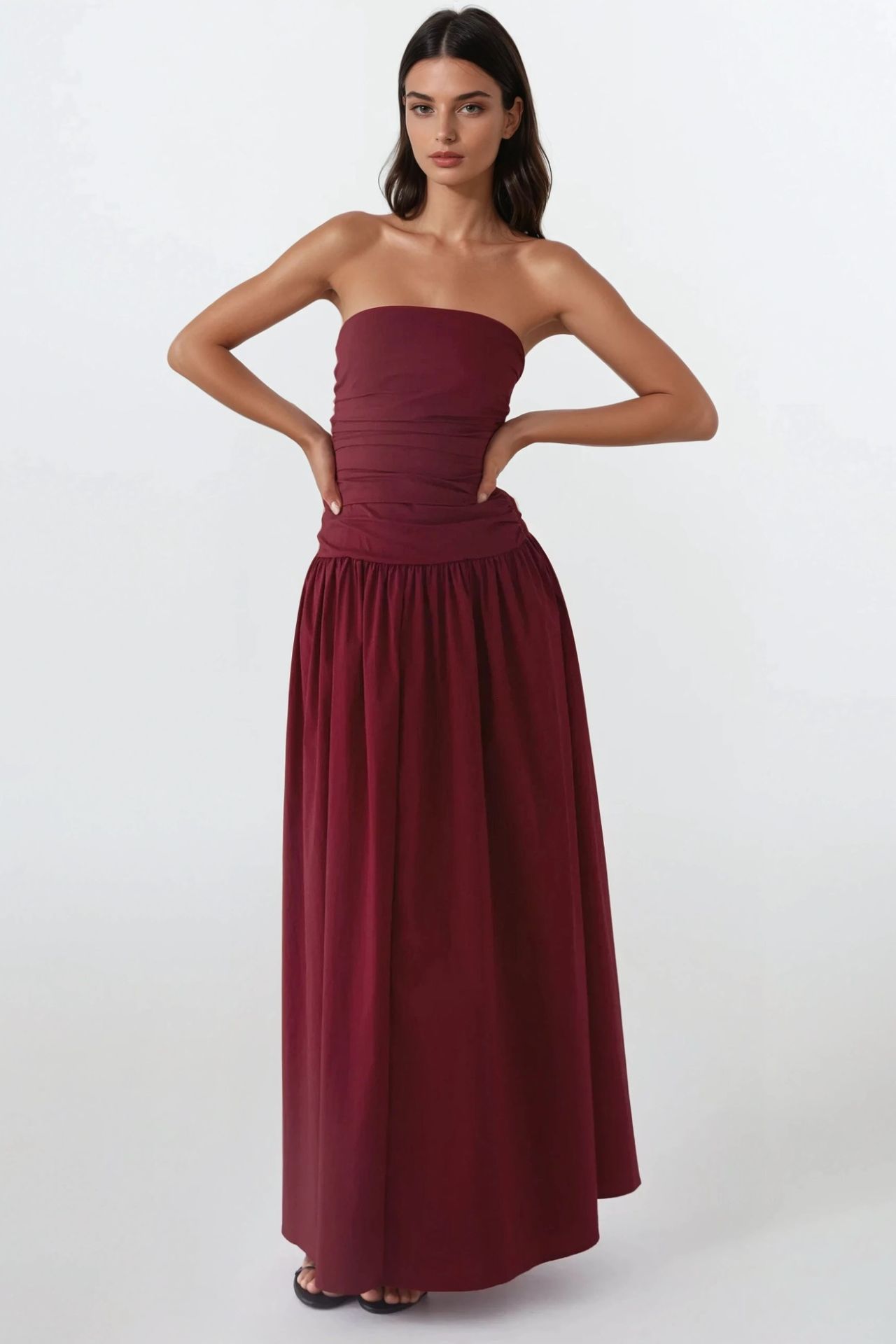 Strapless Maxi Dress Detail