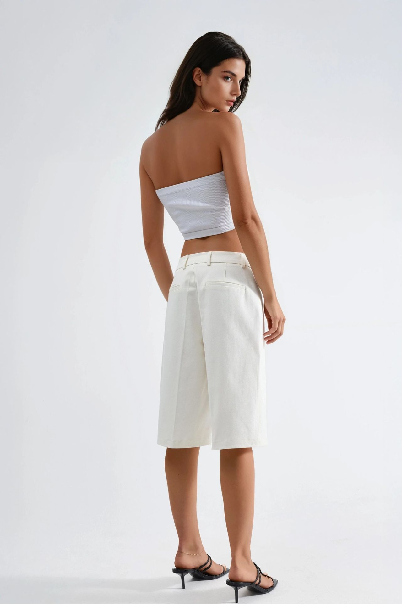 Straight Fit Bermuda Shorts (w/out Belt) 4