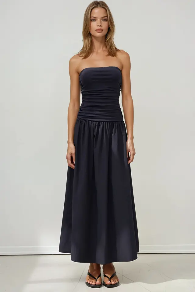 Strapless Maxi Dress Detail
