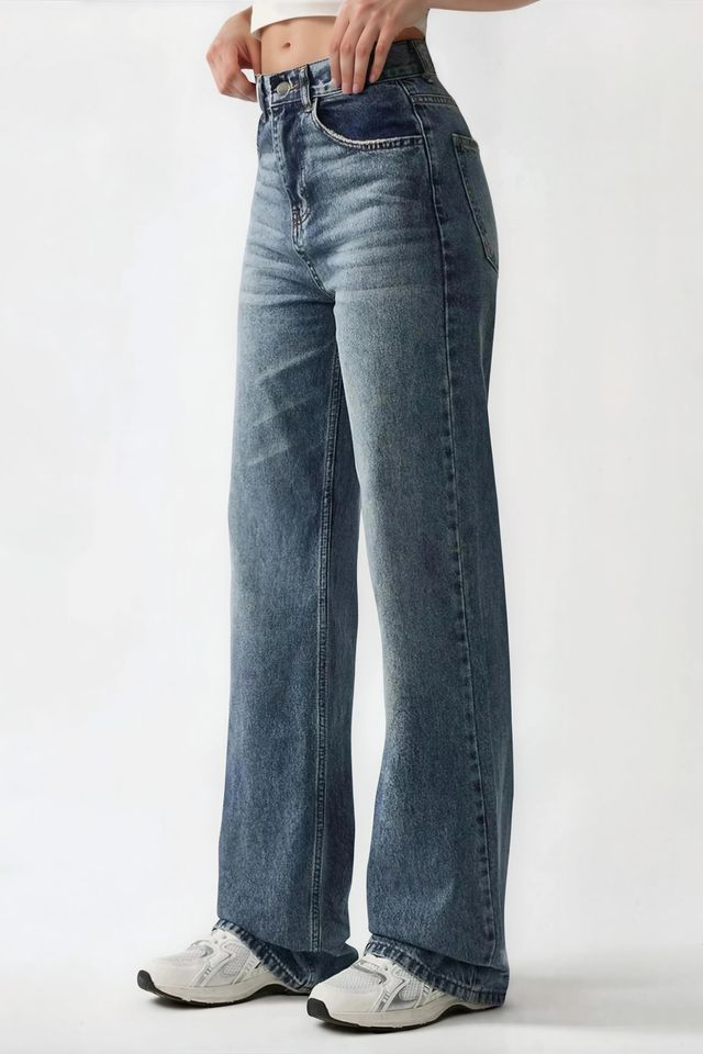 High Waist Straight Jeans