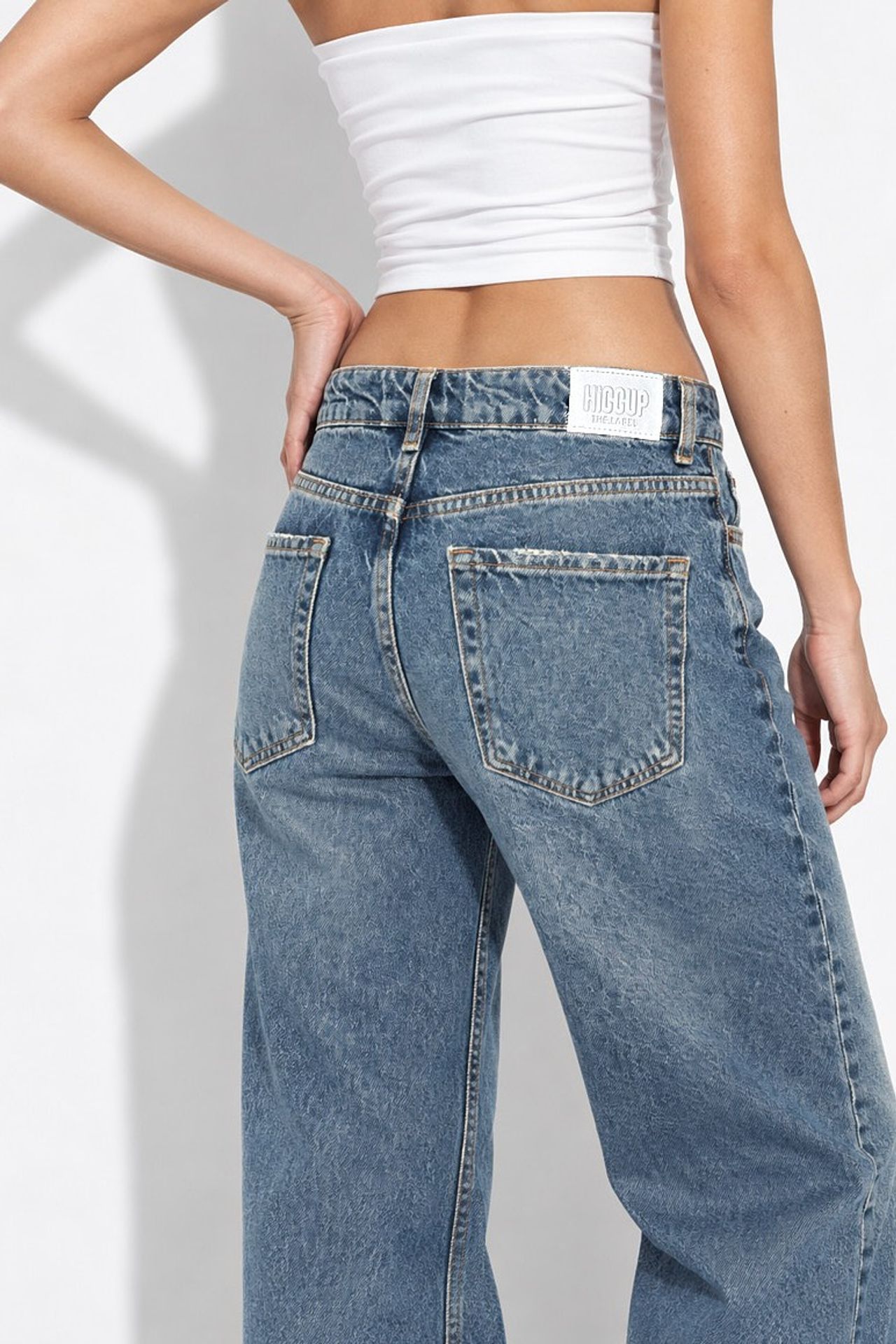 H92 Straight Wide Leg Denim Jeans 5
