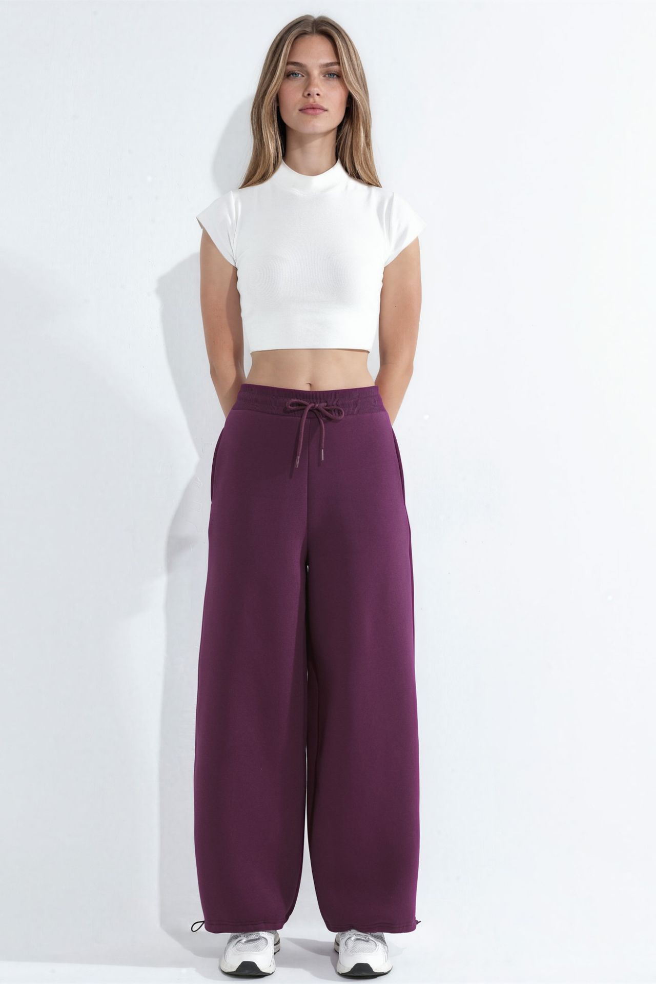 Barrel Fit Basic Raised Sweatpants 7