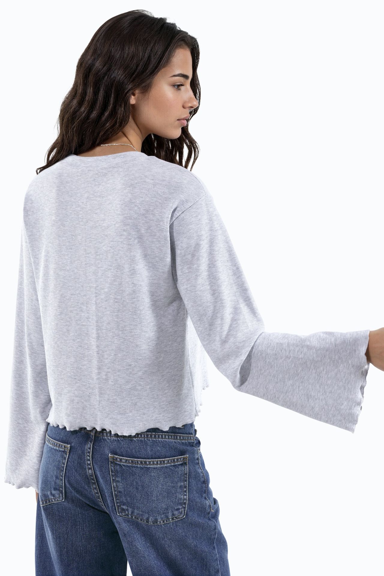 Textured Long Sleeve Top 2