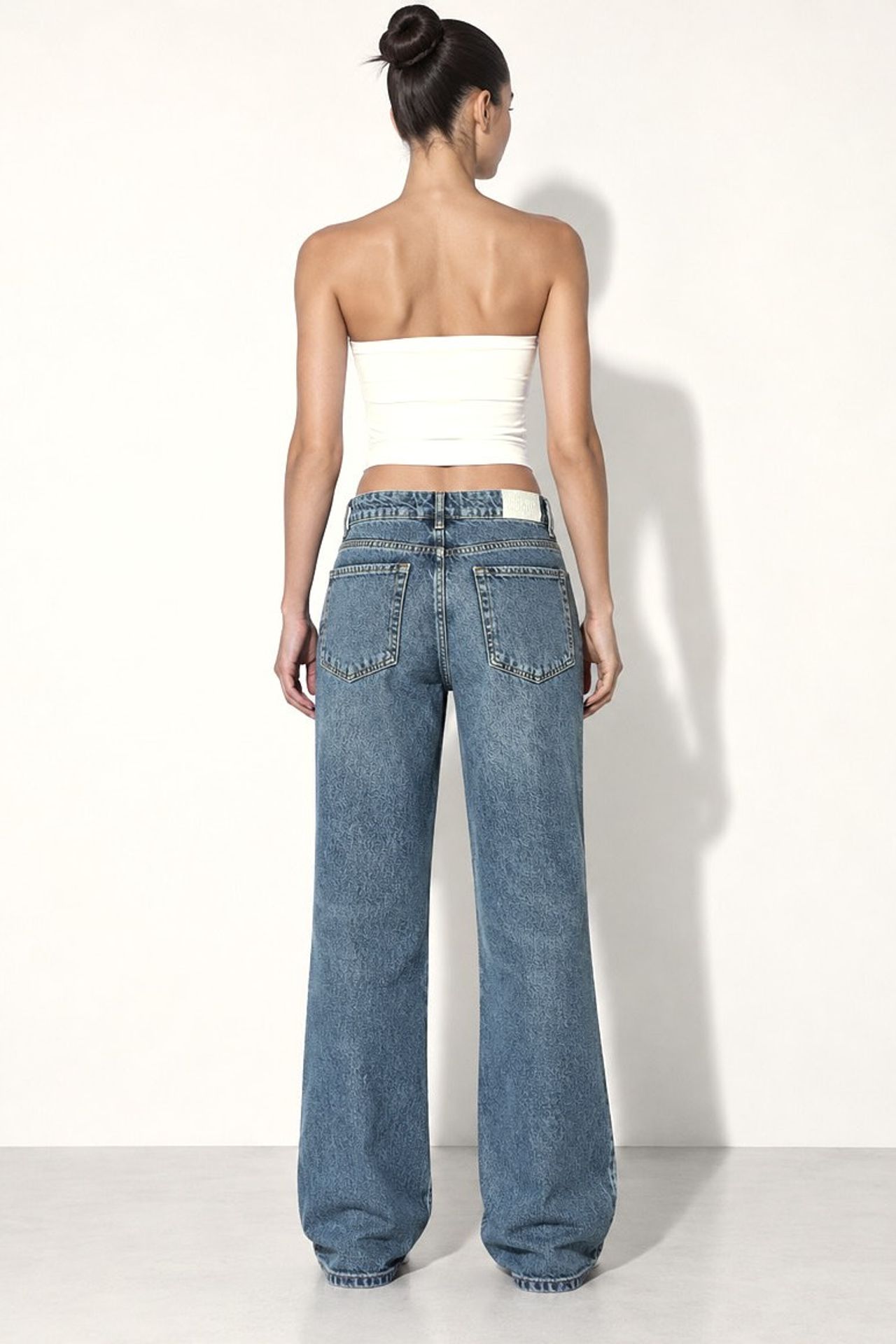 H92 Straight Wide Leg Denim Jeans 4